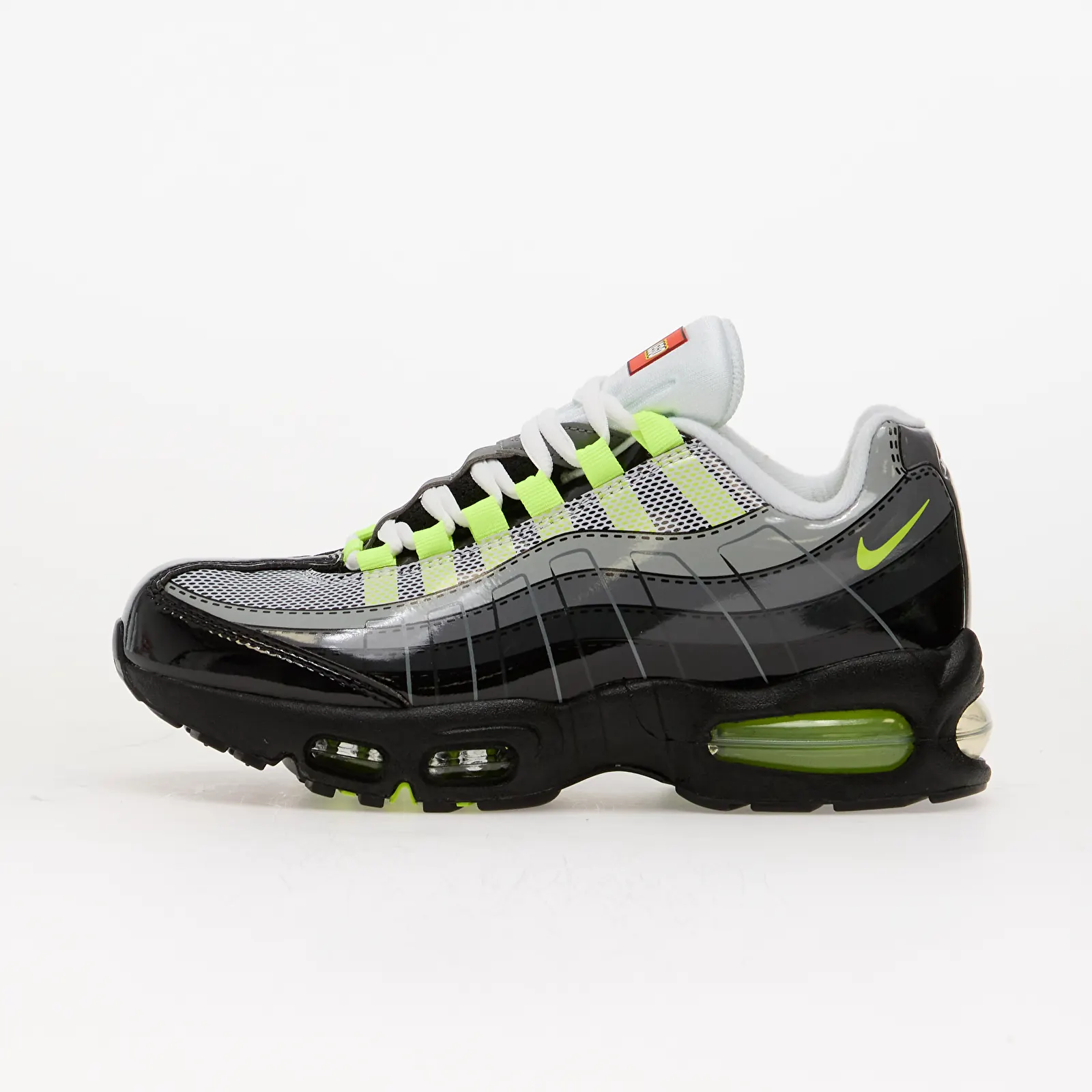 Dětské tenisky a boty Nike x LEGO Air Max 95 Kids Black/ Metallic Silver-Dk Smoke Grey