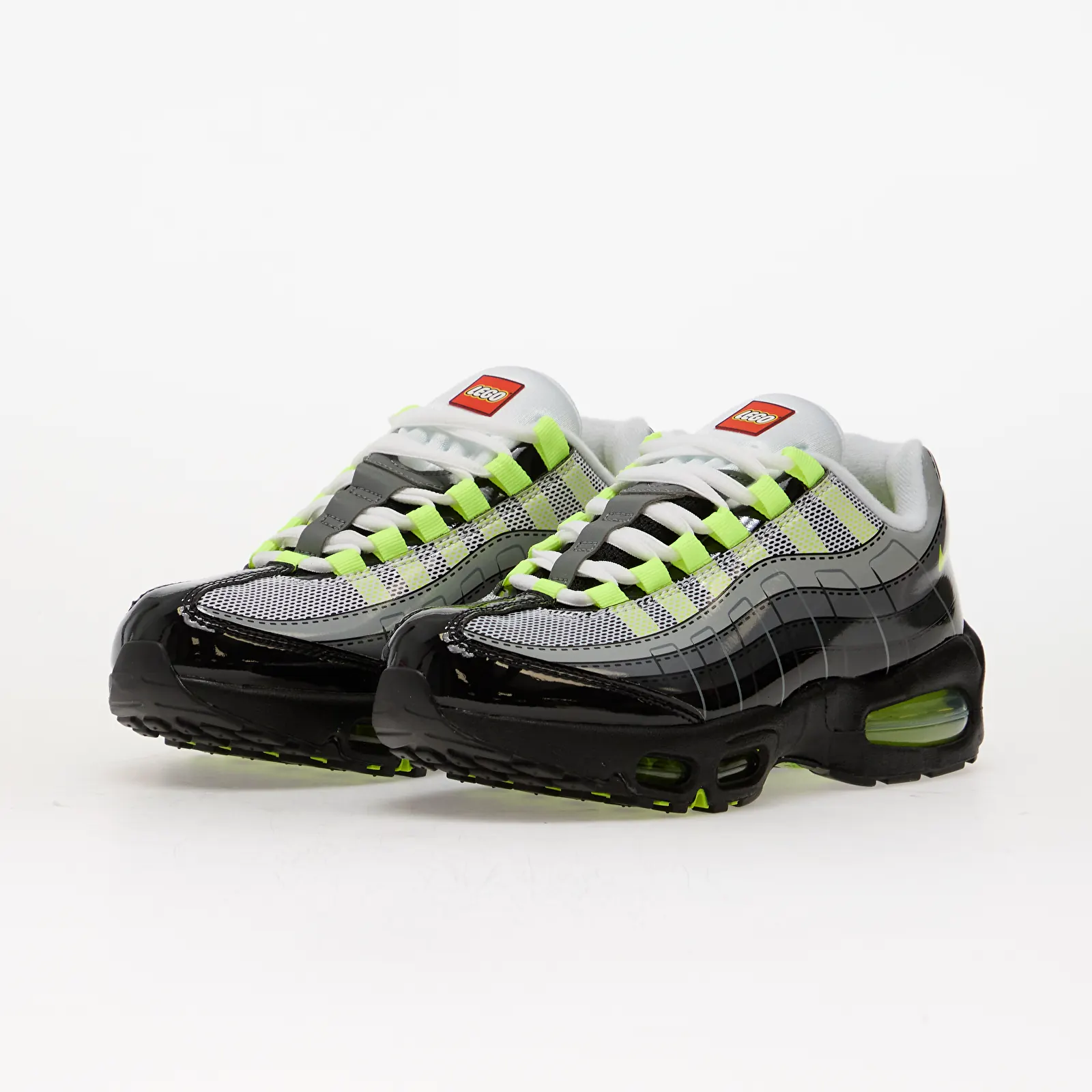 Dětské tenisky a boty Nike x LEGO Air Max 95 Kids Black/ Metallic Silver-Dk Smoke Grey