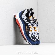 Men s shoes Nike Air Max 98 White Deep Royal Blue Total Orange