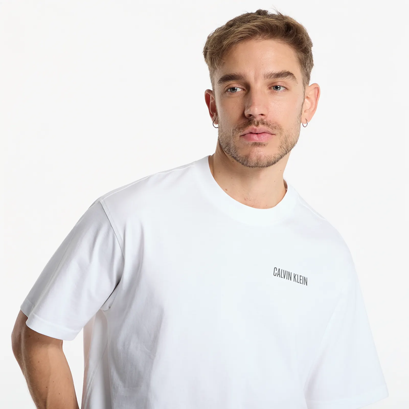 Мужские футболки Calvin Klein Jeans Ss Rlx 20S Calvin Or Nthing Bck Bright White