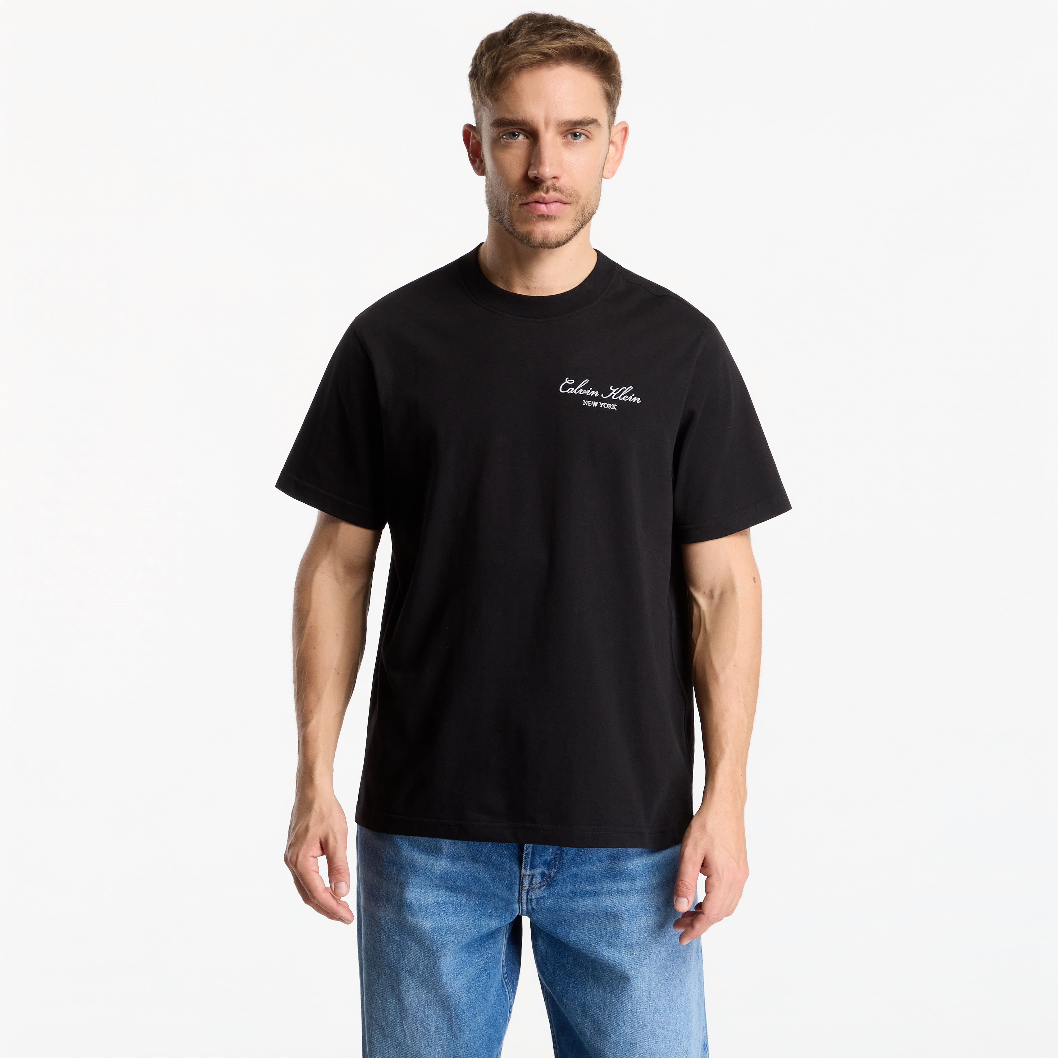 T-shirt Calvin Klein Jeans Ss Easy 20S Script Calvin Klein Black M