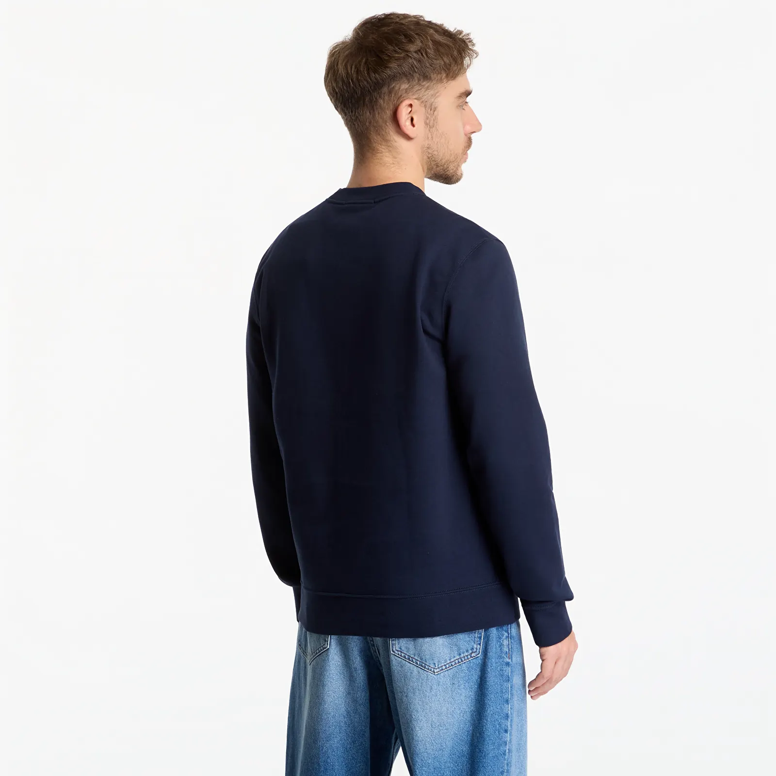 Moški hoodiji  Calvin Klein Jeans Ls 350Terry Eu Clvin Box Logo Cn Dark Sapphire