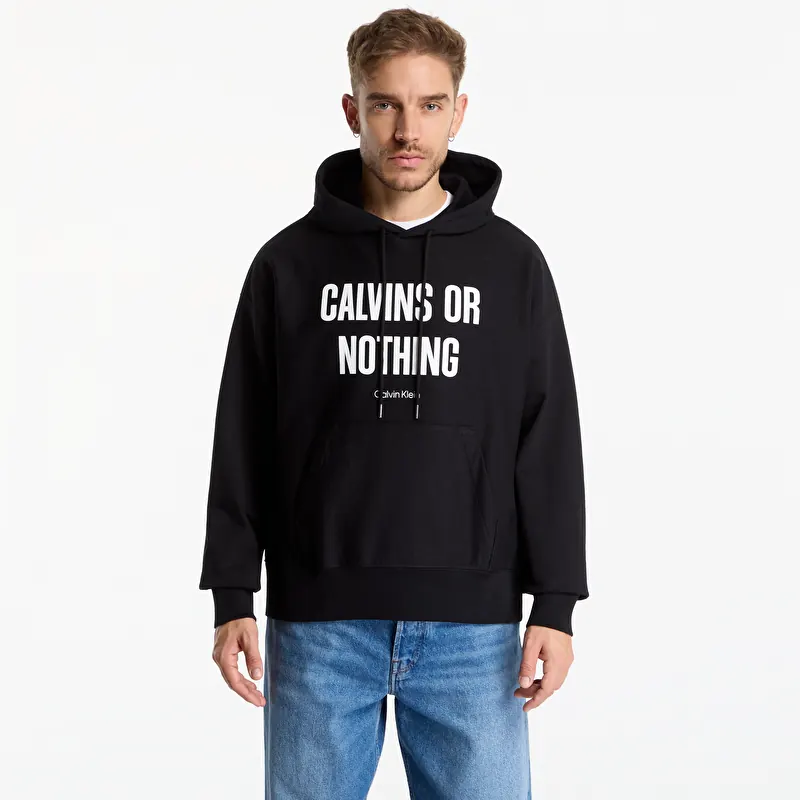 Sudadera Calvin Klein Jeans Ls Prem Terry Calvins Or Nothing Black