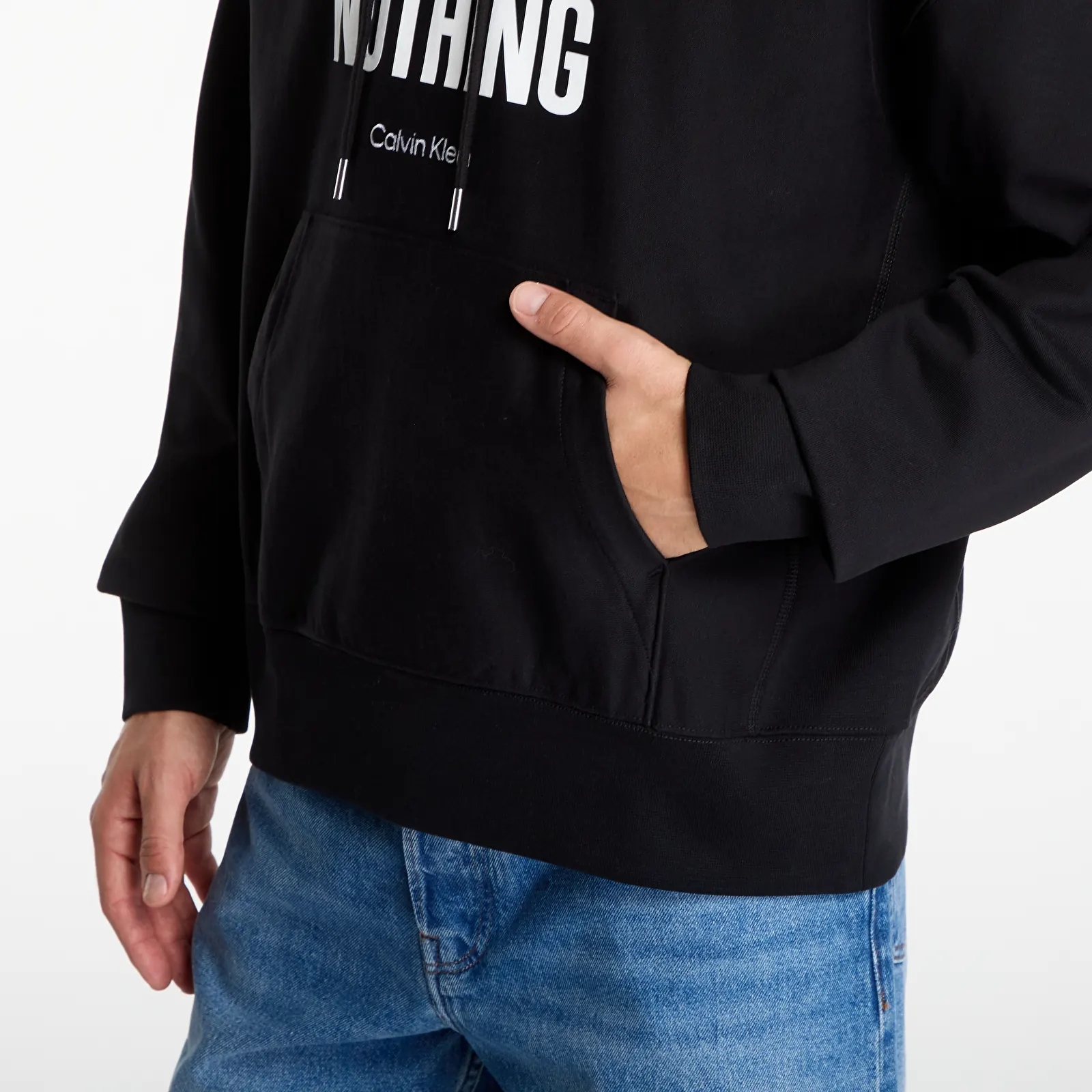 Мужские худи Calvin Klein Jeans Ls Prem Terry Calvins Or Nothing Black