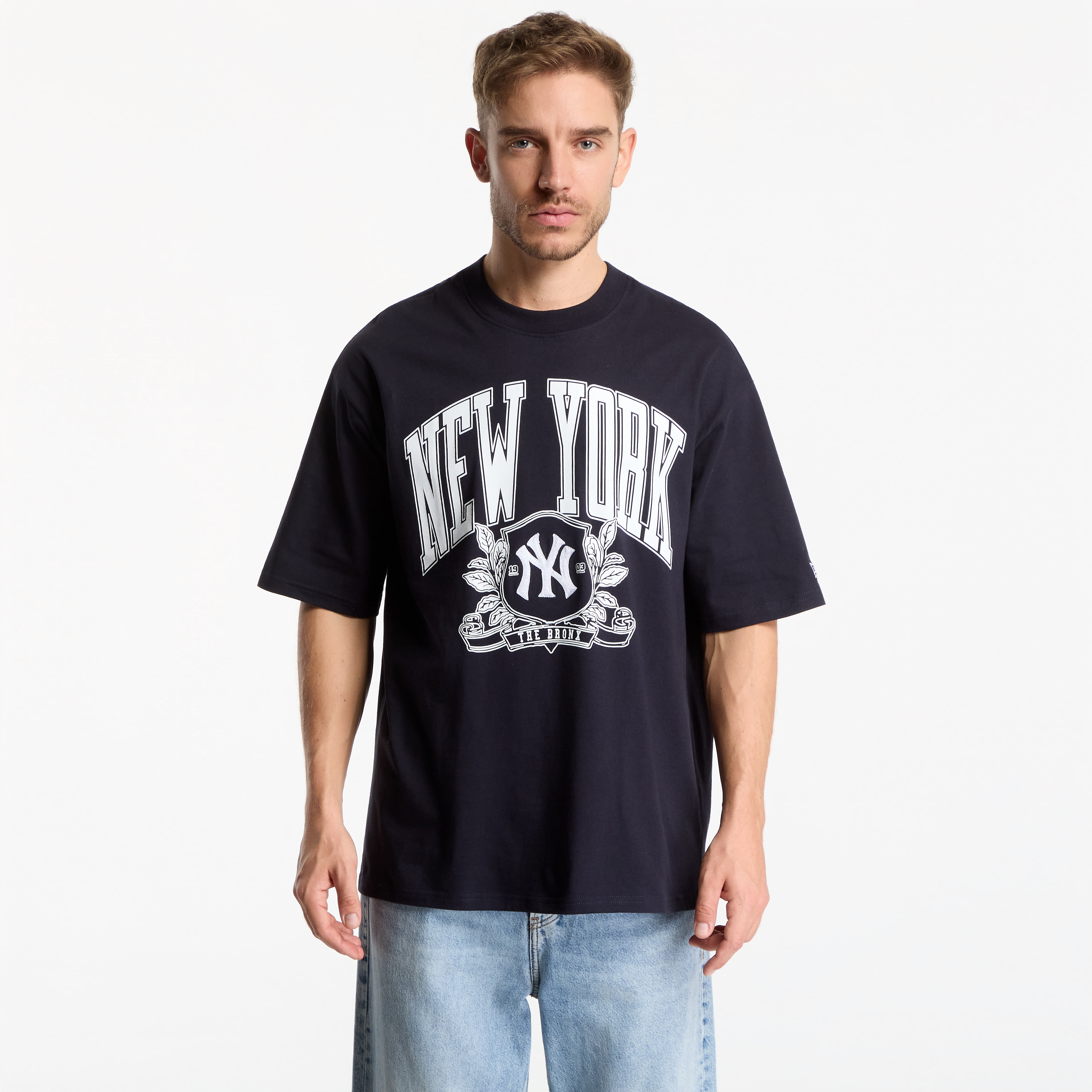 T shirt New Era MLB Arch Graphic OS Tee New York Yankees UNISEX