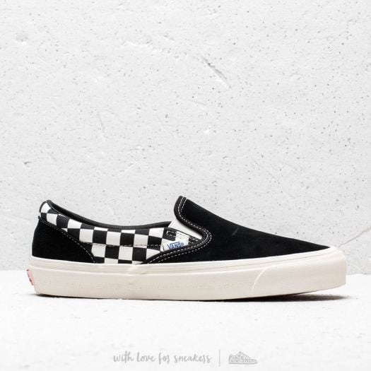 Men s shoes Vans x Modernica OG Classic Slip On LX Black Checkerboard Footshop