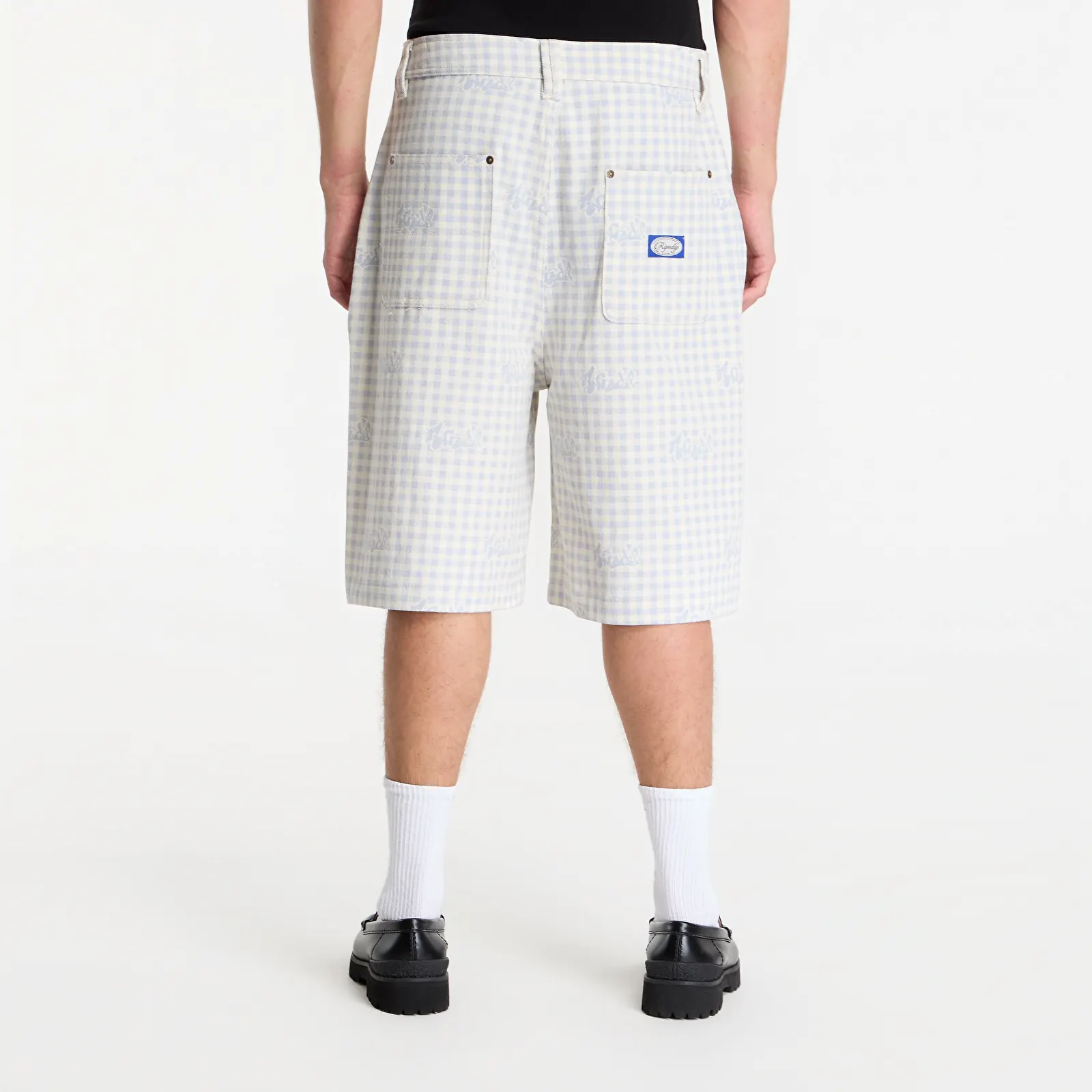 Šortai RIPNDIP Hard In Da Paint Wide Fit Shorts Light Blue Checker