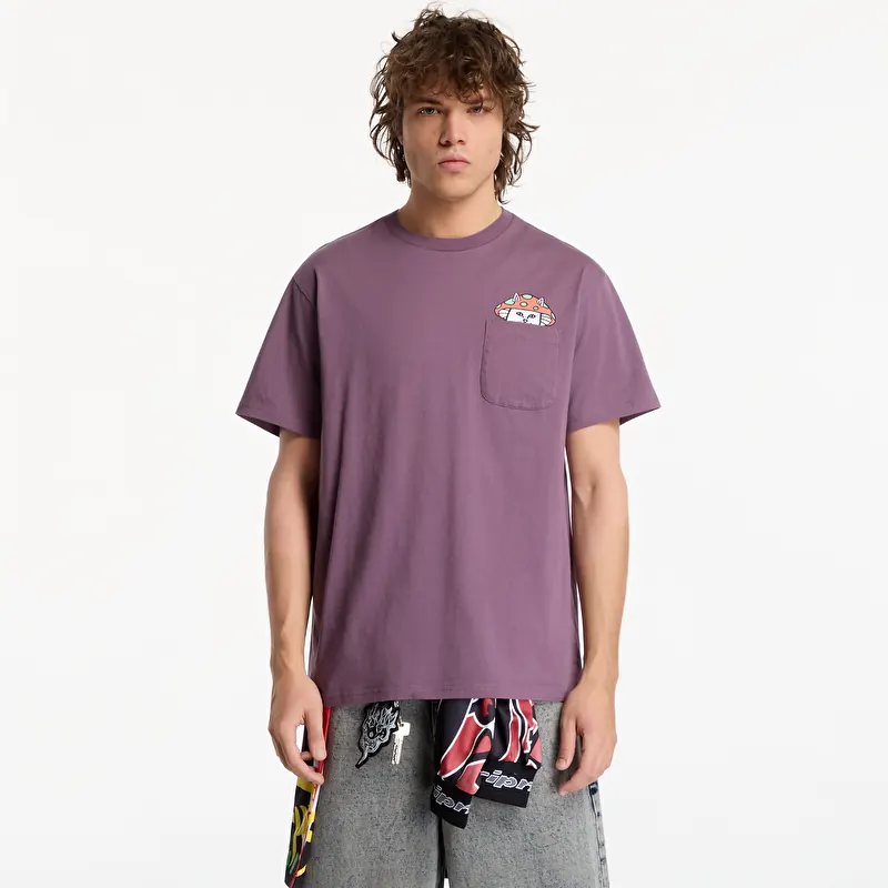 T-shirt RIPNDIP Lord Shroomy Pocket Tee Dusty Plum
