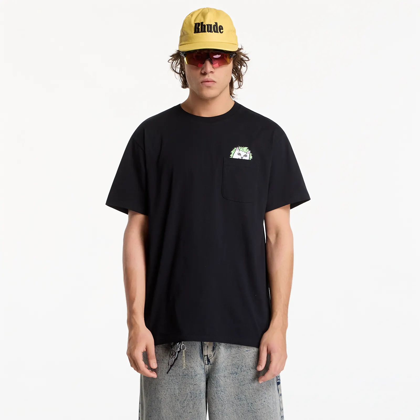T-shirts RIPNDIP Bug Drank Nerm Pocket Tee Black