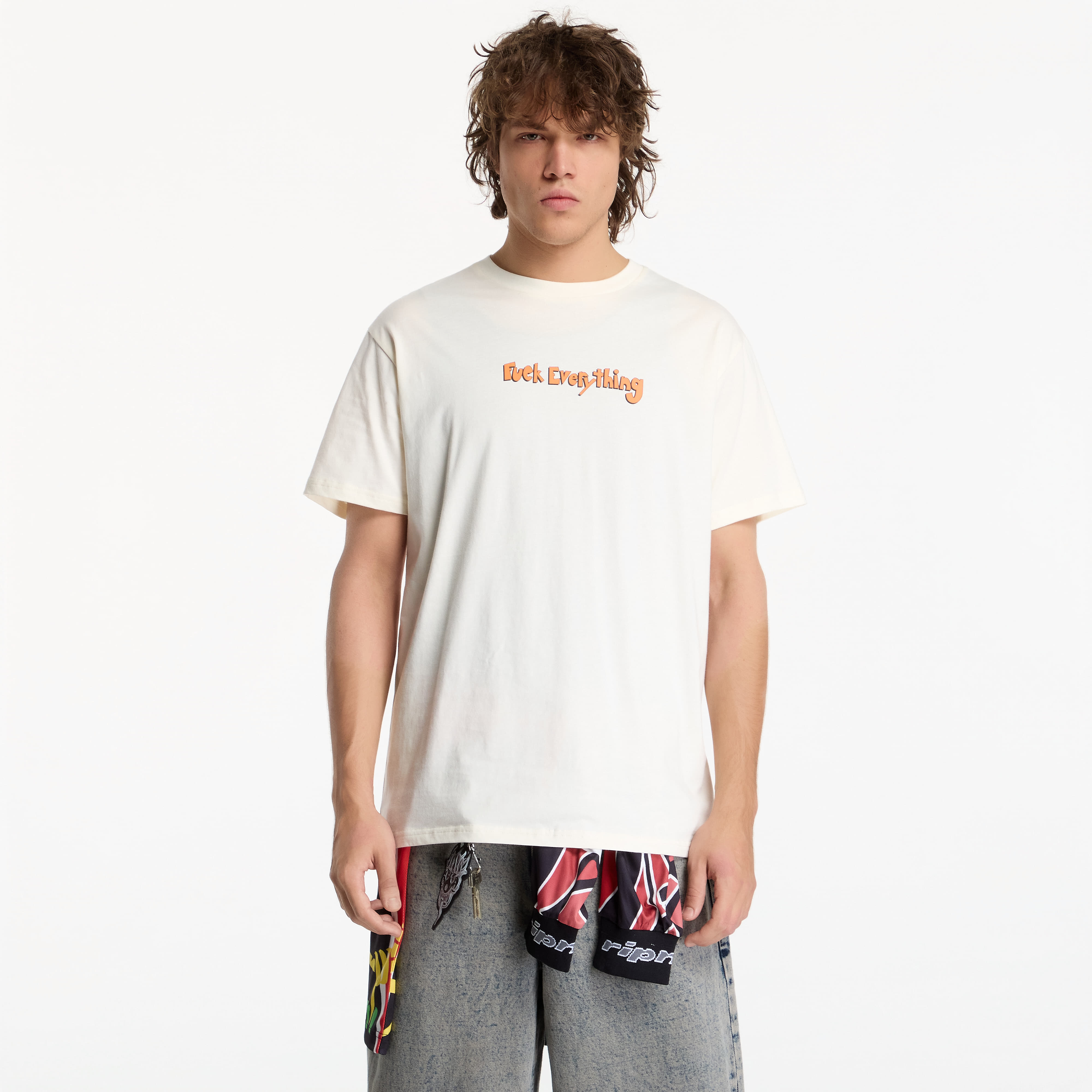 T-shirt RIPNDIP Fuck Everything Tee Bone M
