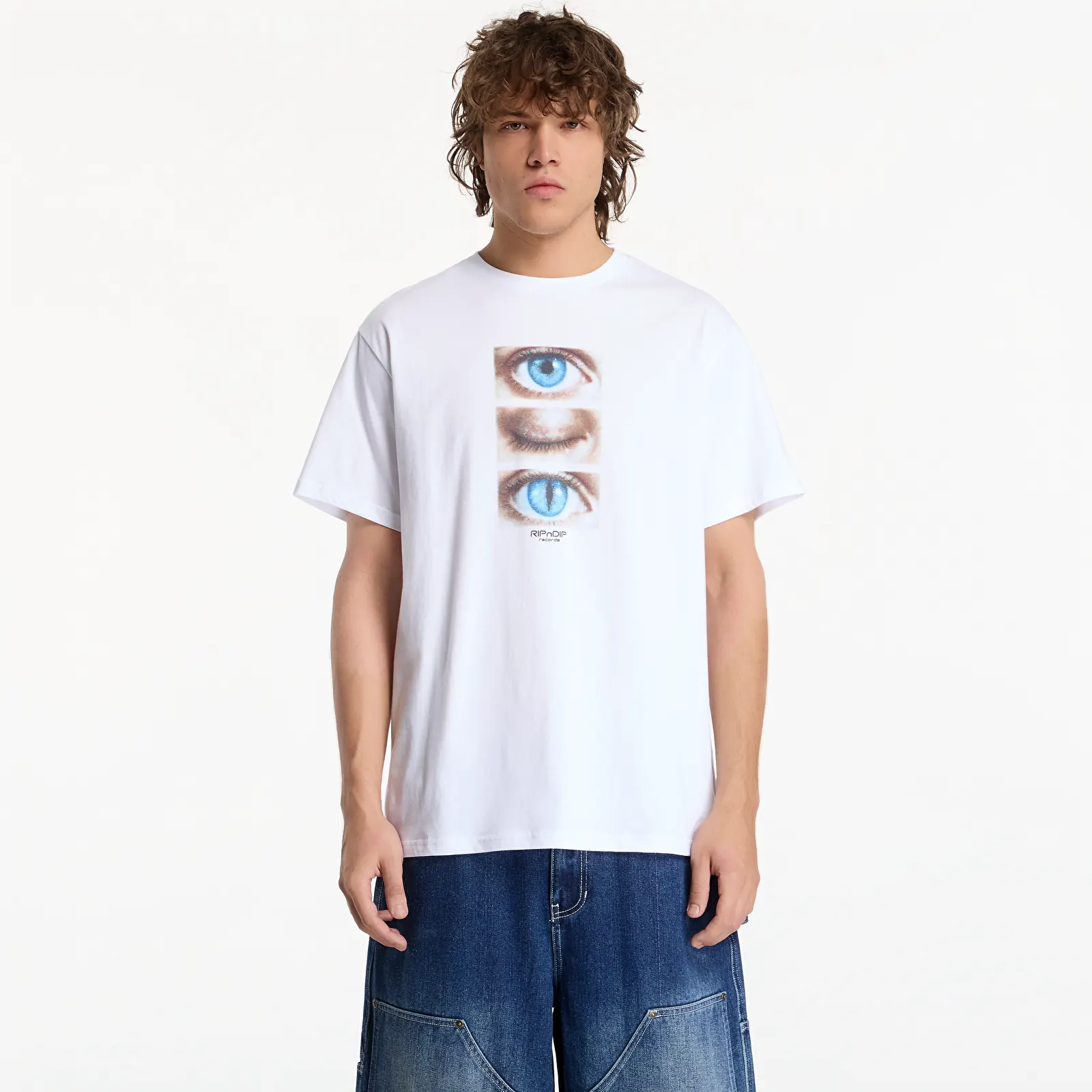 T-shirts RIPNDIP Eyes Opened Tee White