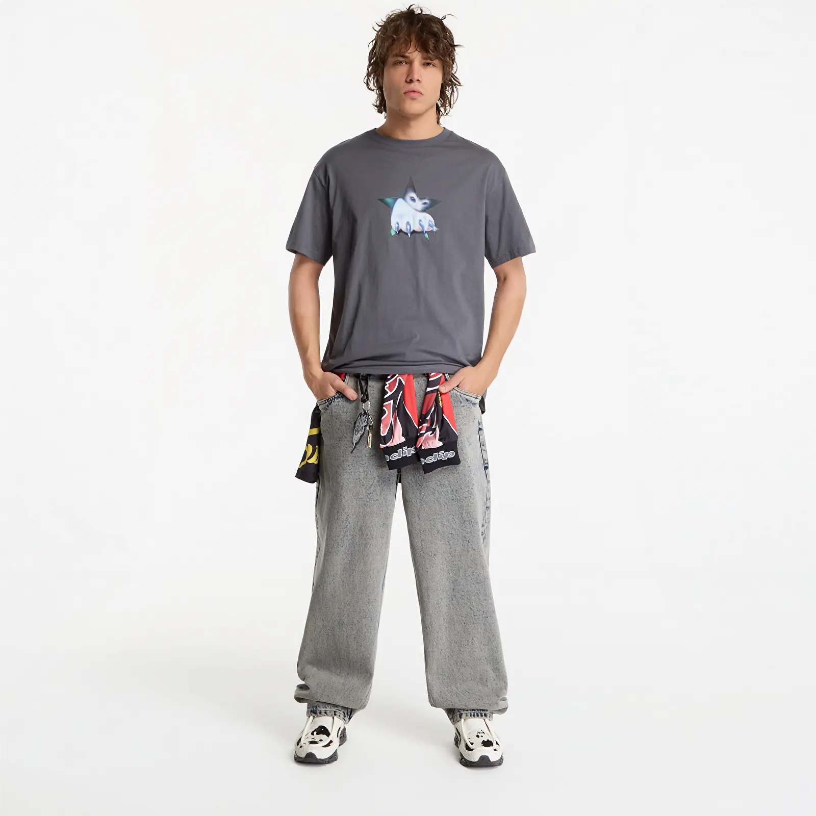 T-shirts RIPNDIP Nerm Claw Tee Charcoal