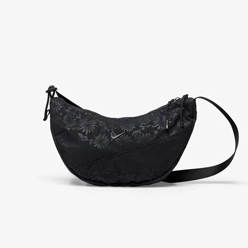 Torba Nike Aura Floral Crescent Crossbody Bag (4L) Black/ Black/ Gunmetal