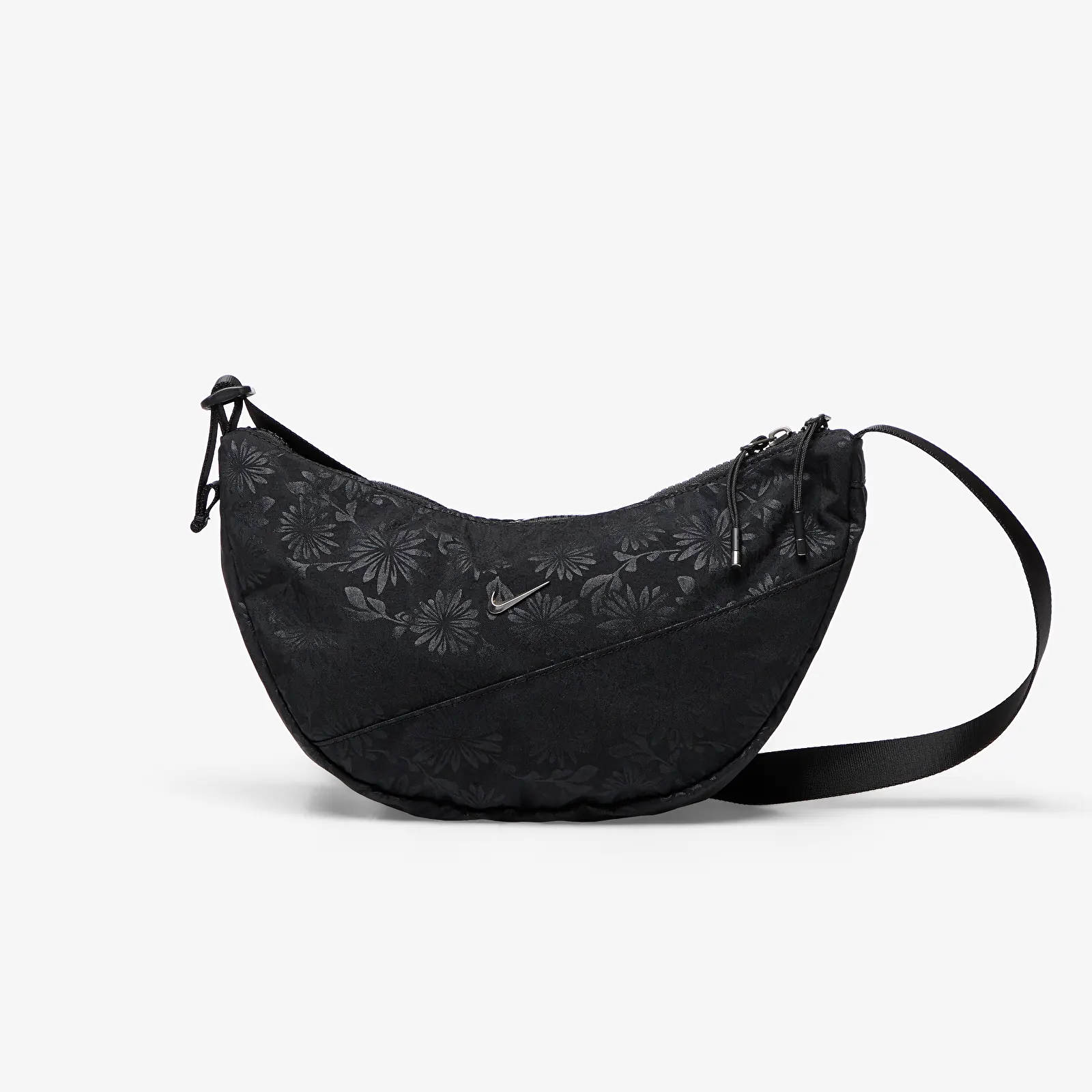 Torby przez ramię Nike Aura Floral Crescent Crossbody Bag (4L) Black/ Black/ Gunmetal