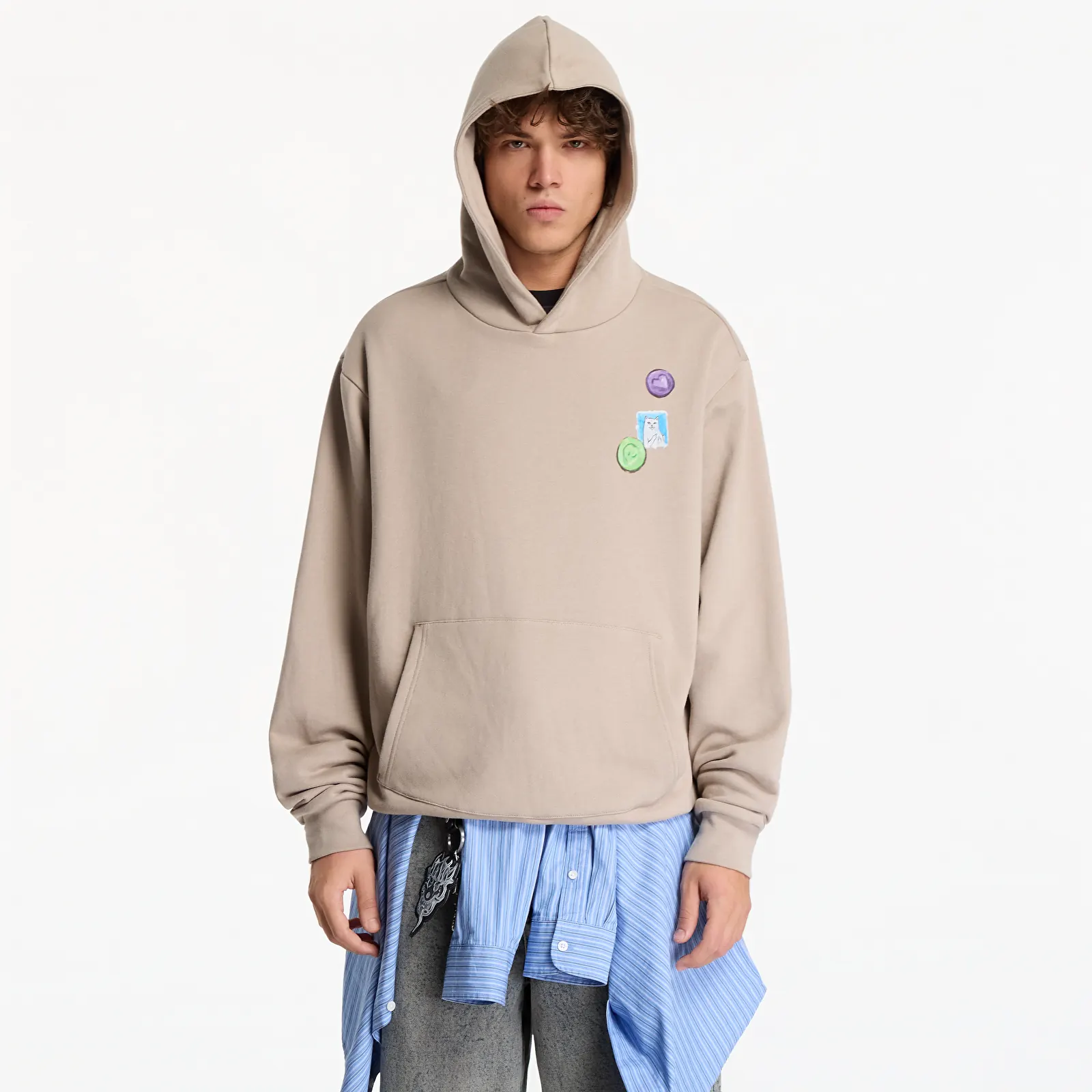 Hoodies en truien RIPNDIP Vitamins Hoodie Sand