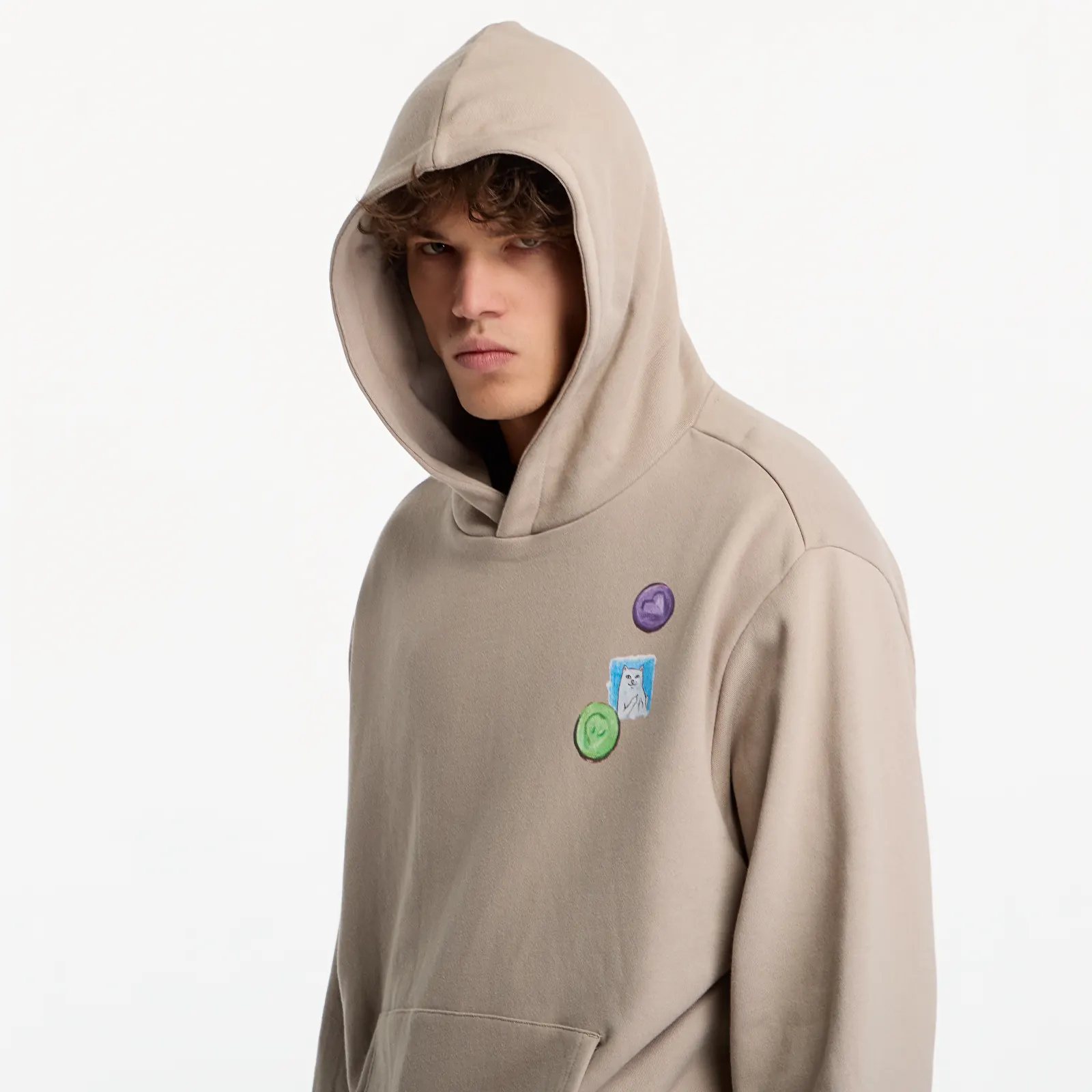 Hoodies en truien RIPNDIP Vitamins Hoodie Sand