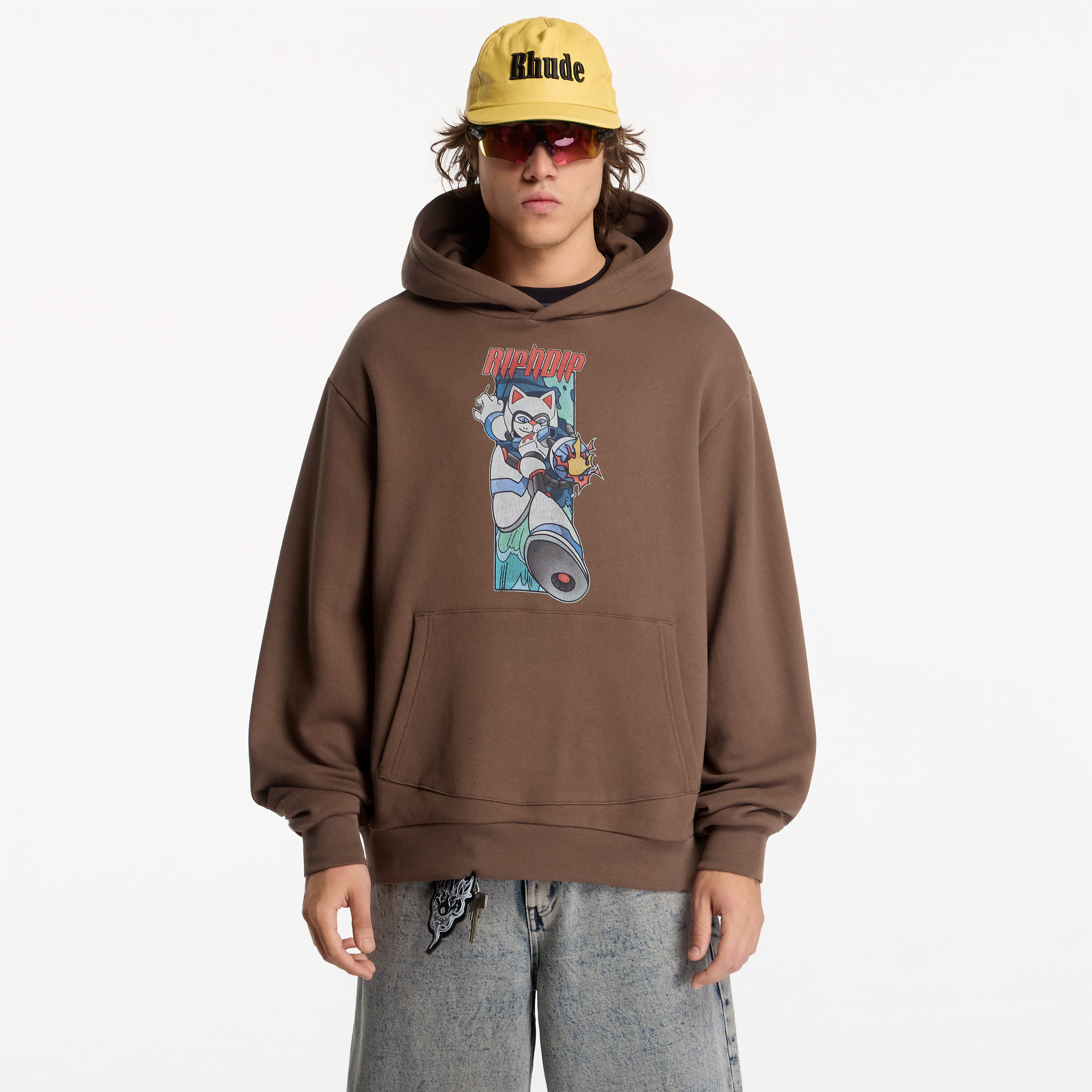 Sweatshirt RIPNDIP Rokkunerm Hoodie Dusty Brown XL