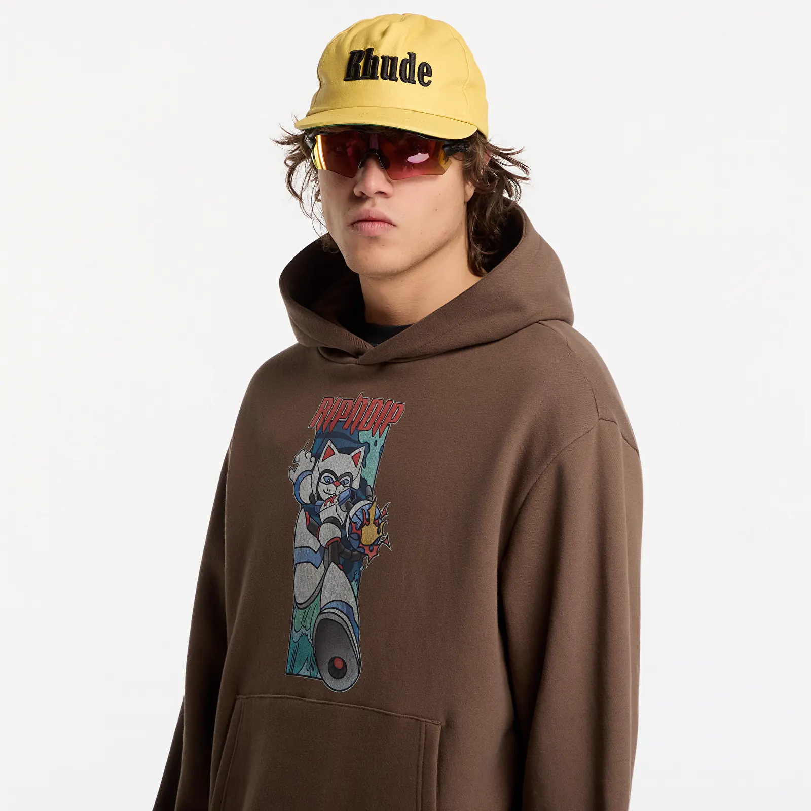 Bluzy RIPNDIP Rokkunerm Hoodie Dusty Brown