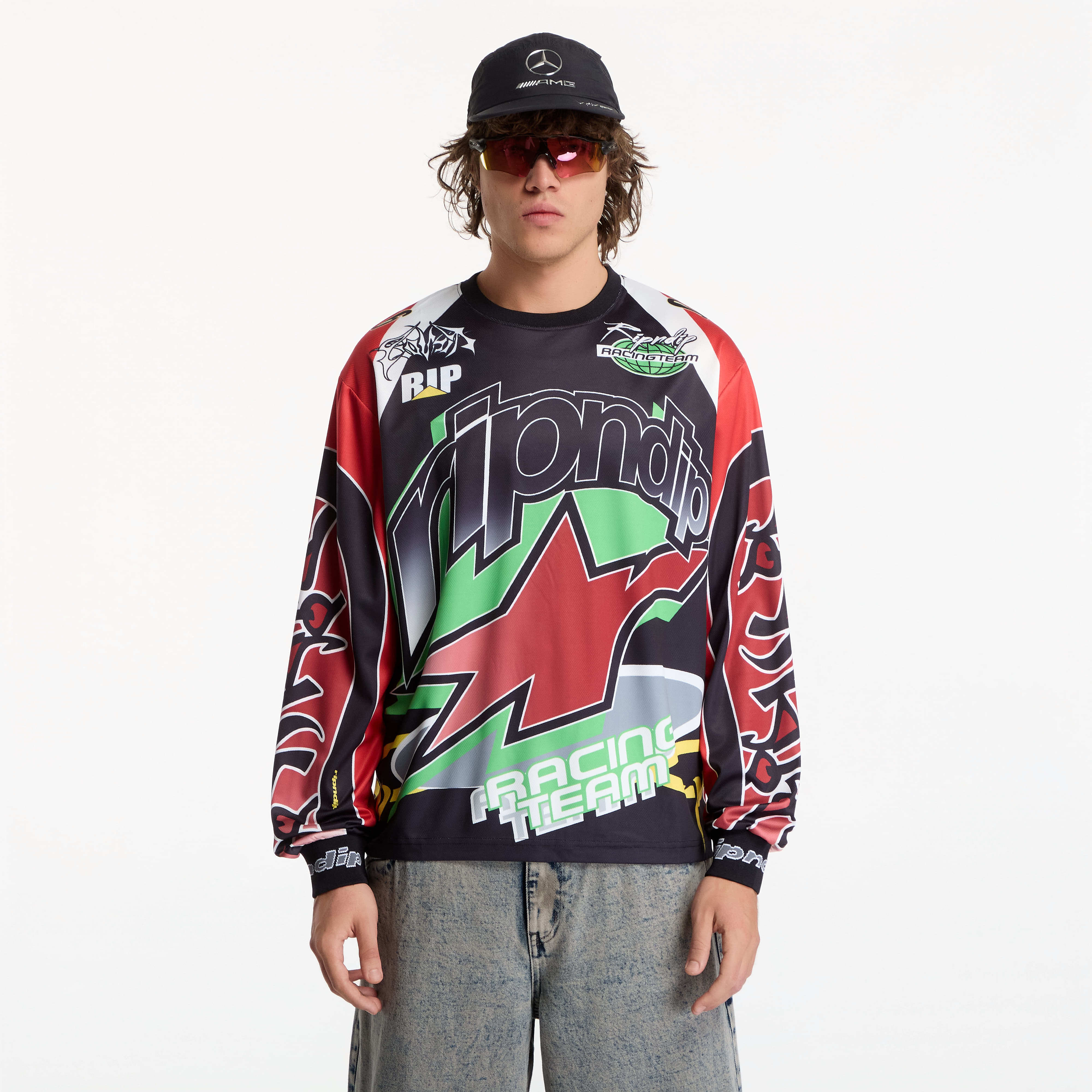 RIPNDIP All-Star Long Sleeve Jersey Red/ Black L