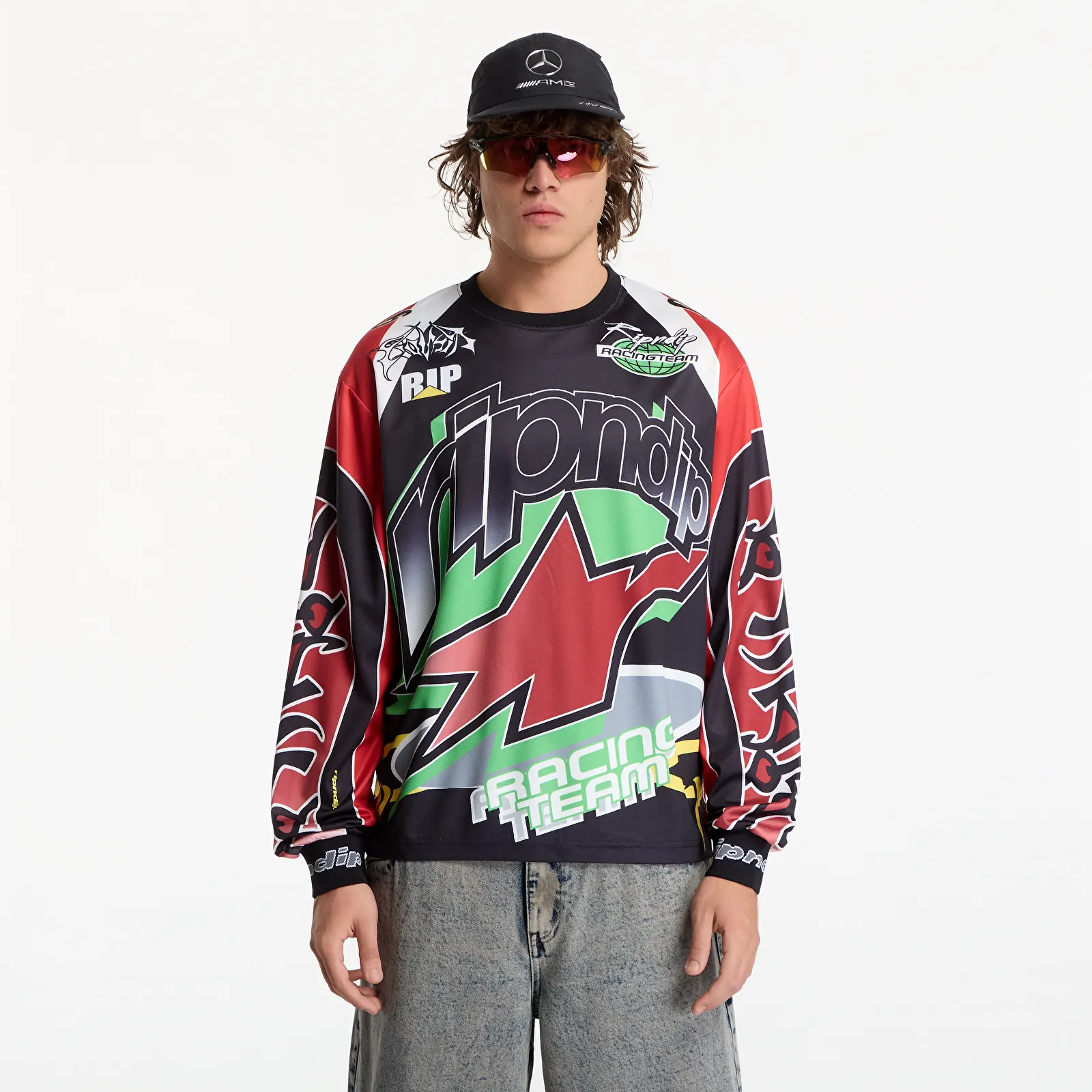 Maillots RIPNDIP All-Star Long Sleeve Jersey Red/ Black