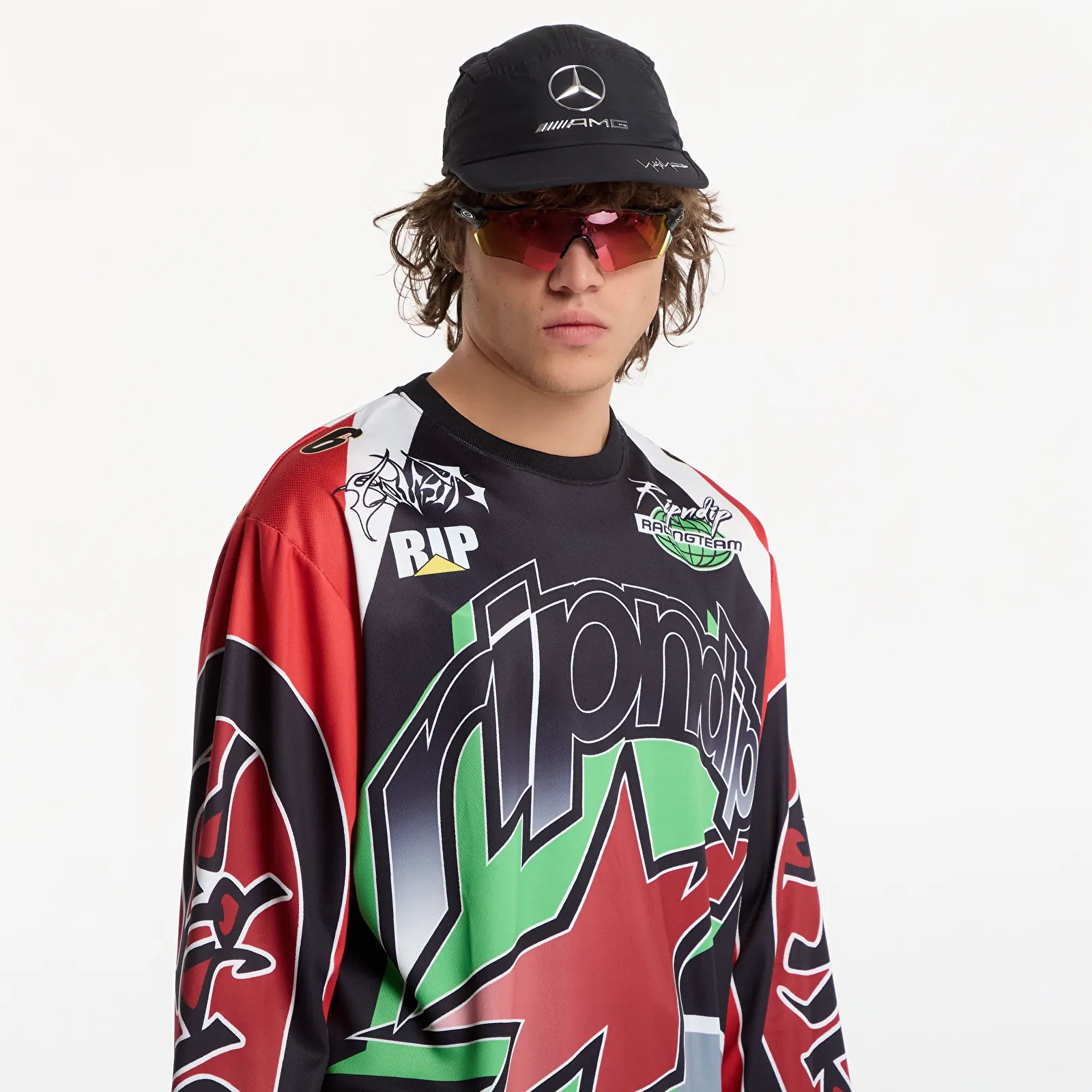 Maillots RIPNDIP All-Star Long Sleeve Jersey Red/ Black