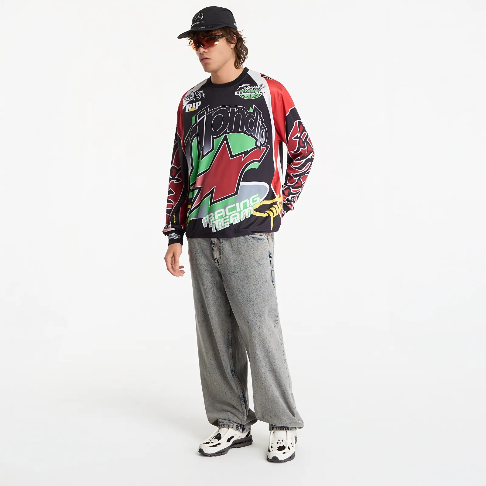 Maillots RIPNDIP All-Star Long Sleeve Jersey Red/ Black