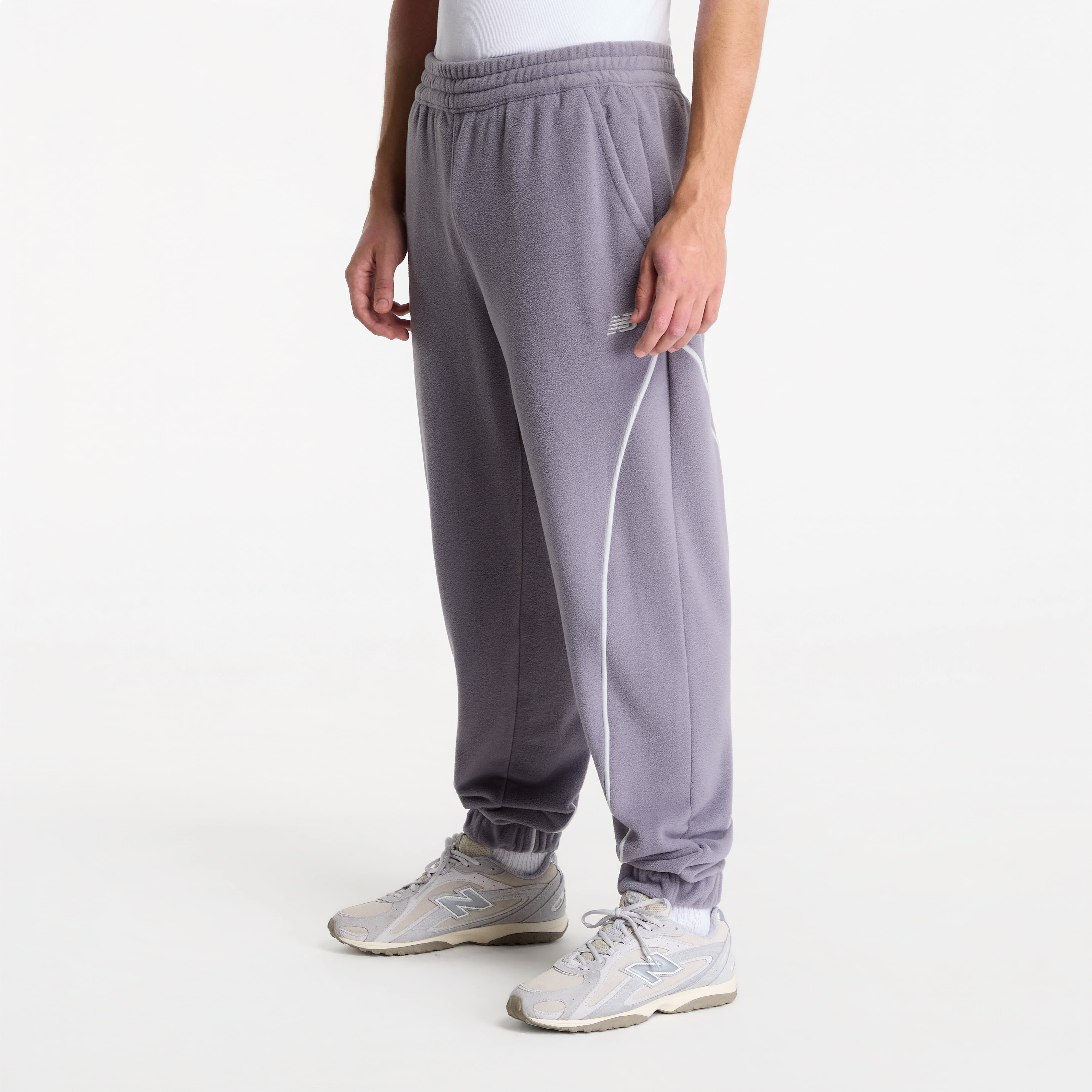 Pants New Balance Trackside Polar Fleece Jogger Off-Line Grey L