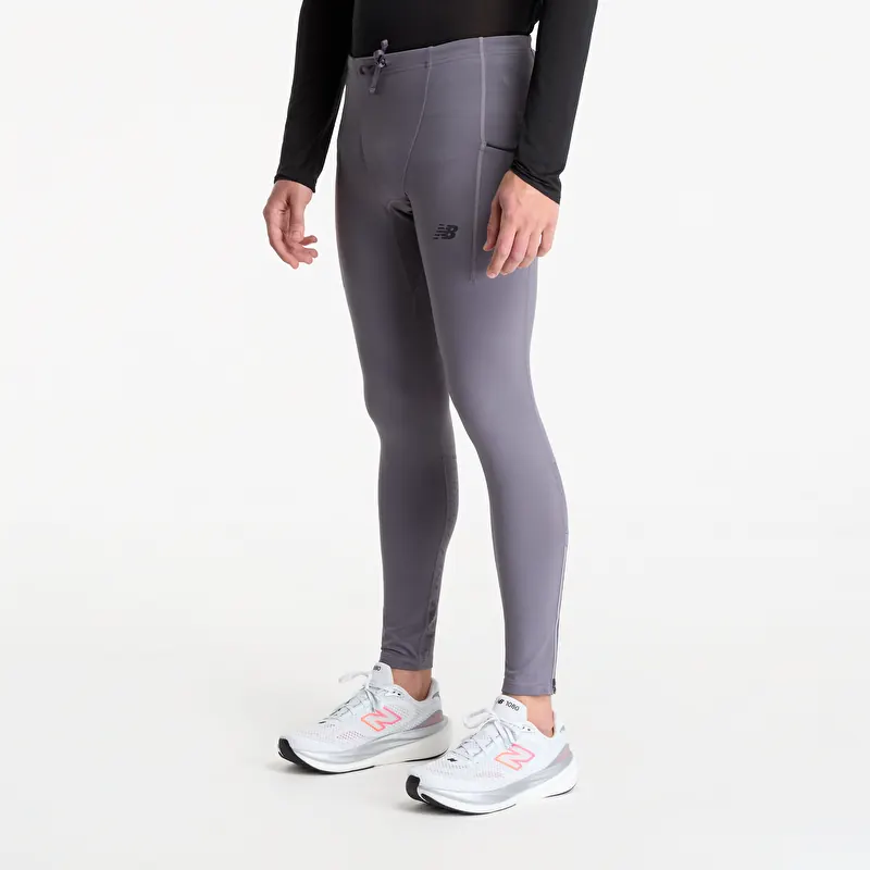 Leggings New Balance Reflective RC Heat Tight 28" Neptune Grey