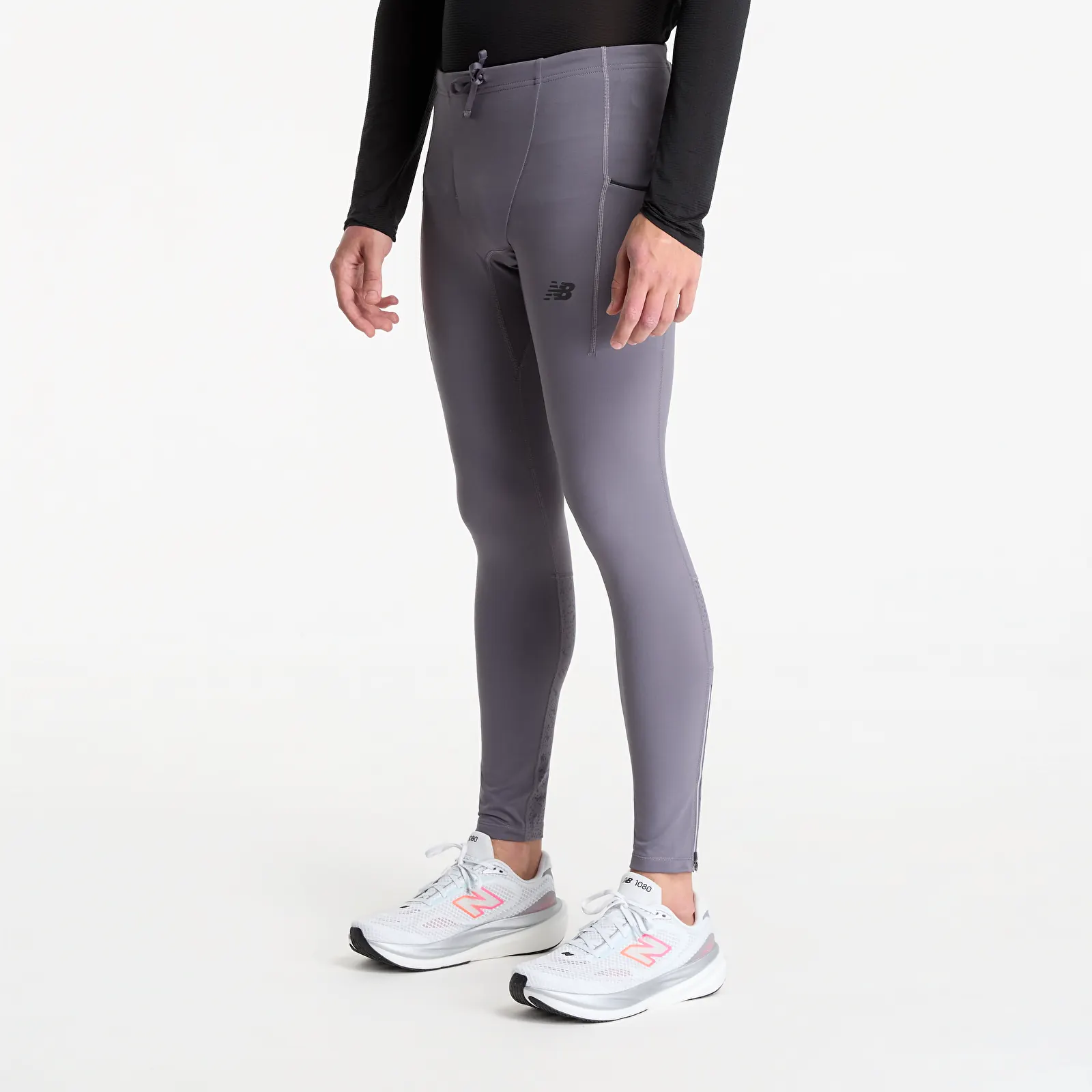 Leggings New Balance Reflective RC Heat Tight 28" Neptune Grey