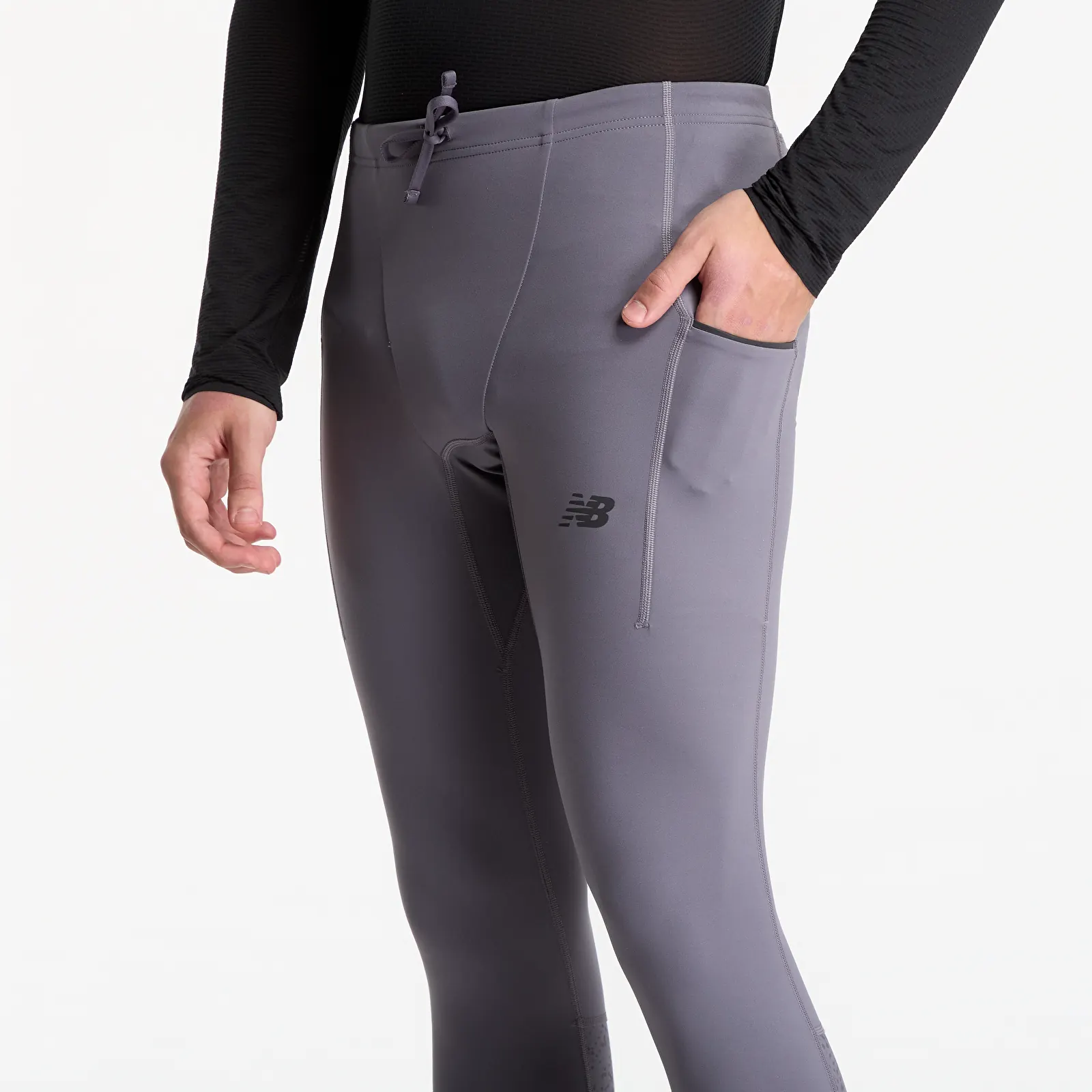 Leggings New Balance Reflective RC Heat Tight 28" Neptune Grey