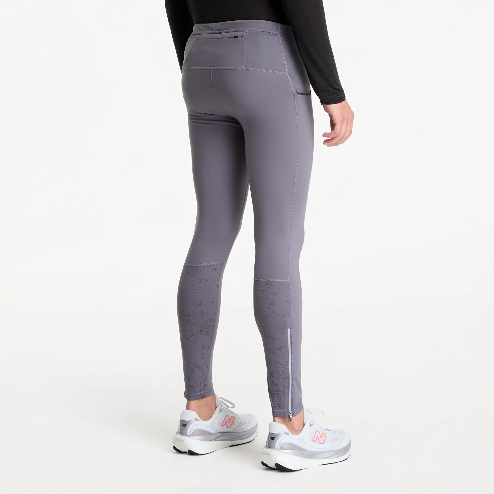 Leggings New Balance Reflective RC Heat Tight 28" Neptune Grey