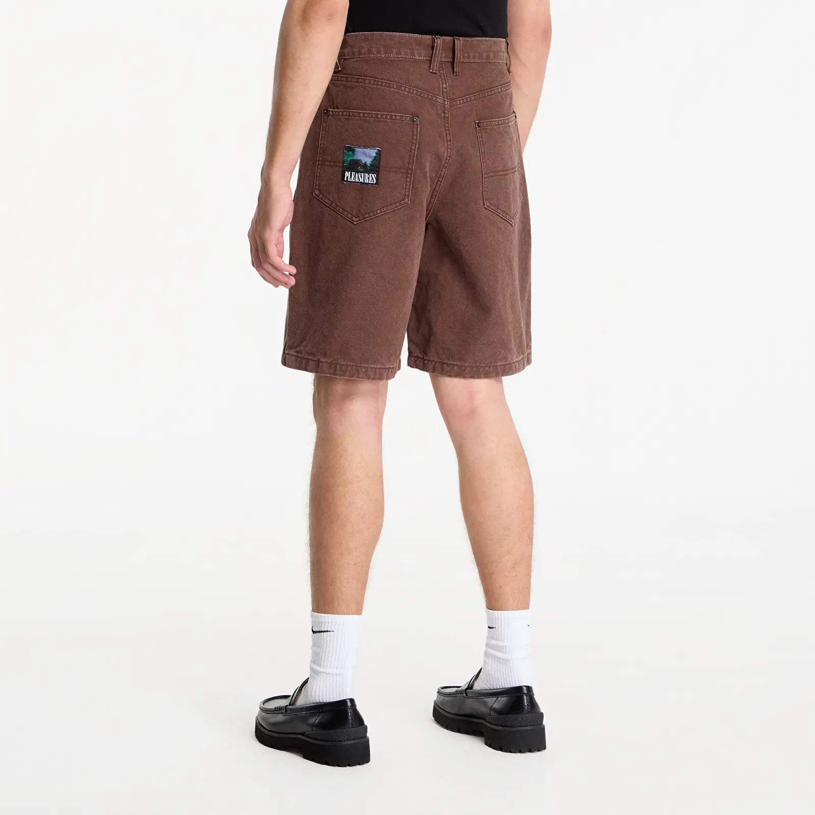 Pantalones cortos para hombre PLEASURES Ultra Work Shorts Brown