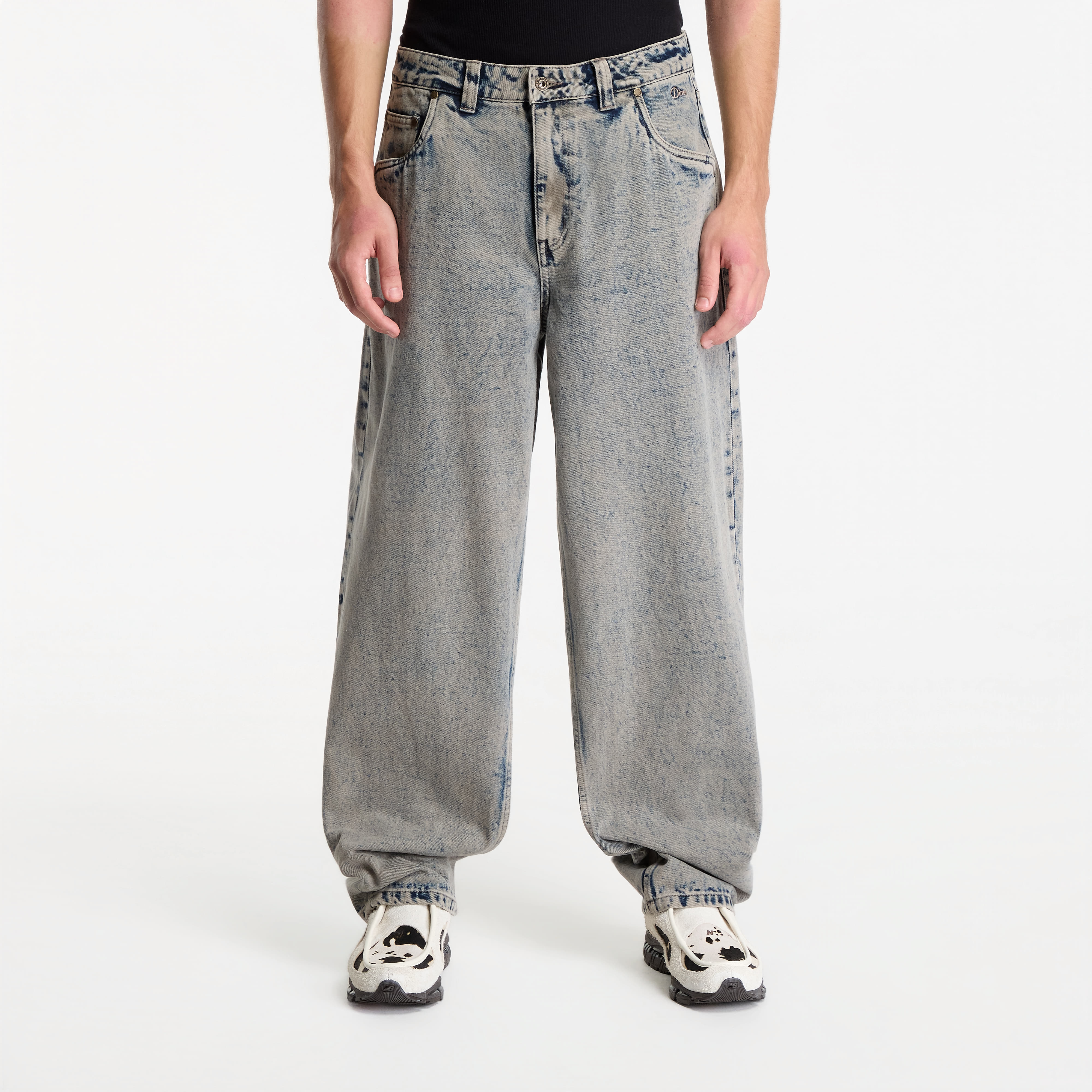 Pants Dime Baggy Denim Pants Overdyed Taupe 30