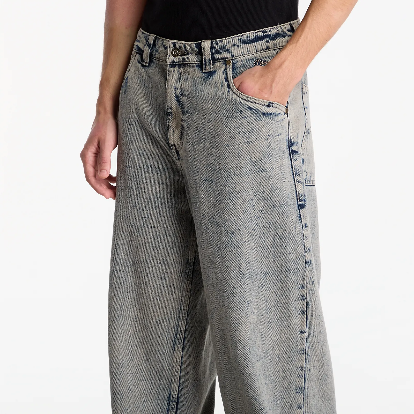 Jeans Dime Baggy Denim Pants Overdyed Taupe