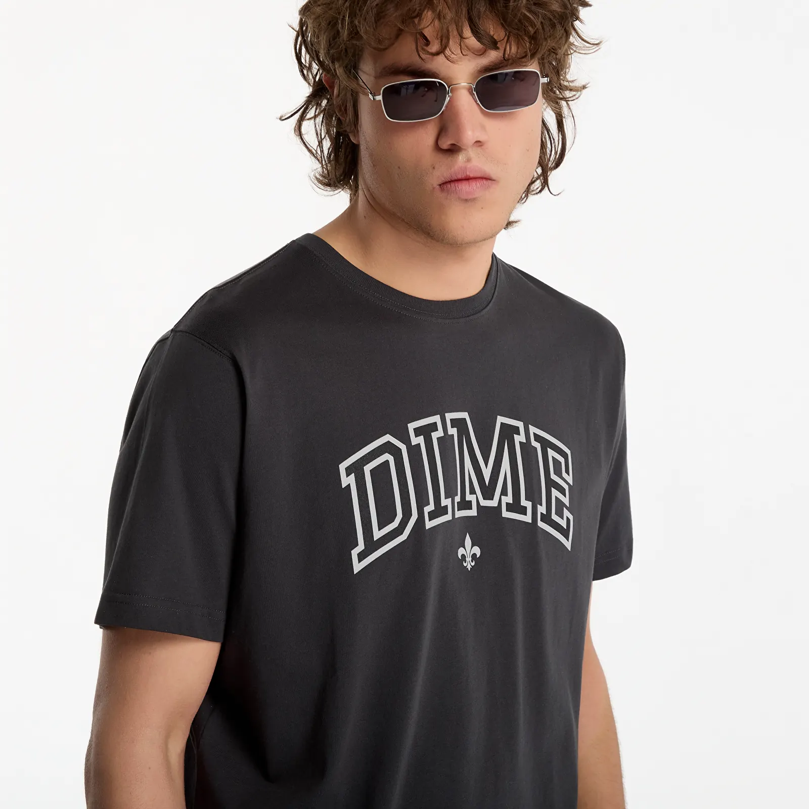 Tricouri  Dime Varsity T-Shirt UNISEX Pirate Black