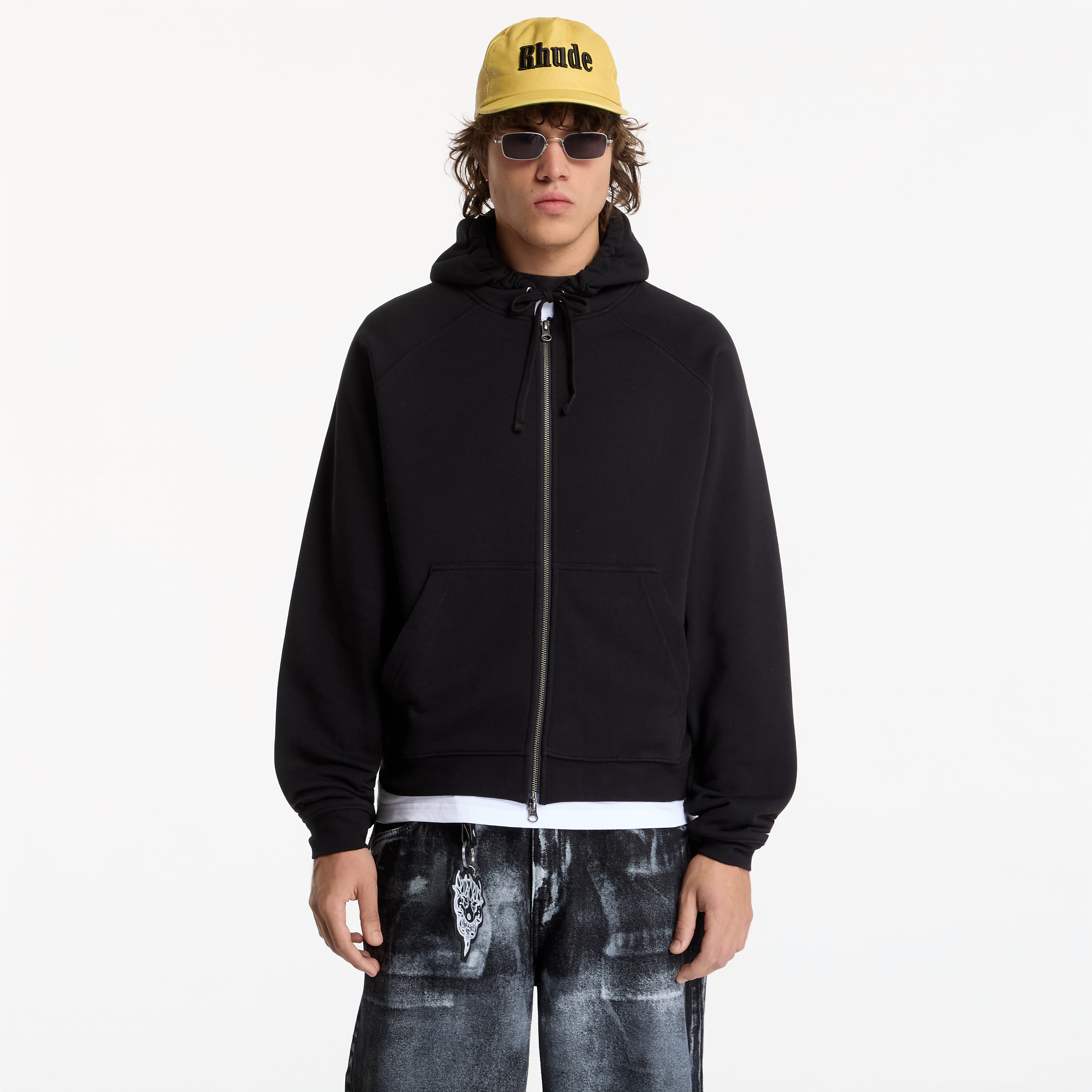 Sweatshirt Dime Spinal Zip Hoodie UNISEX Black XL