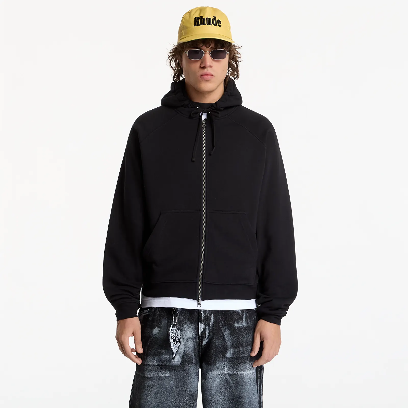 Džemperiai su gobtuvais ir džemperiai Dime Spinal Zip Hoodie UNISEX Black