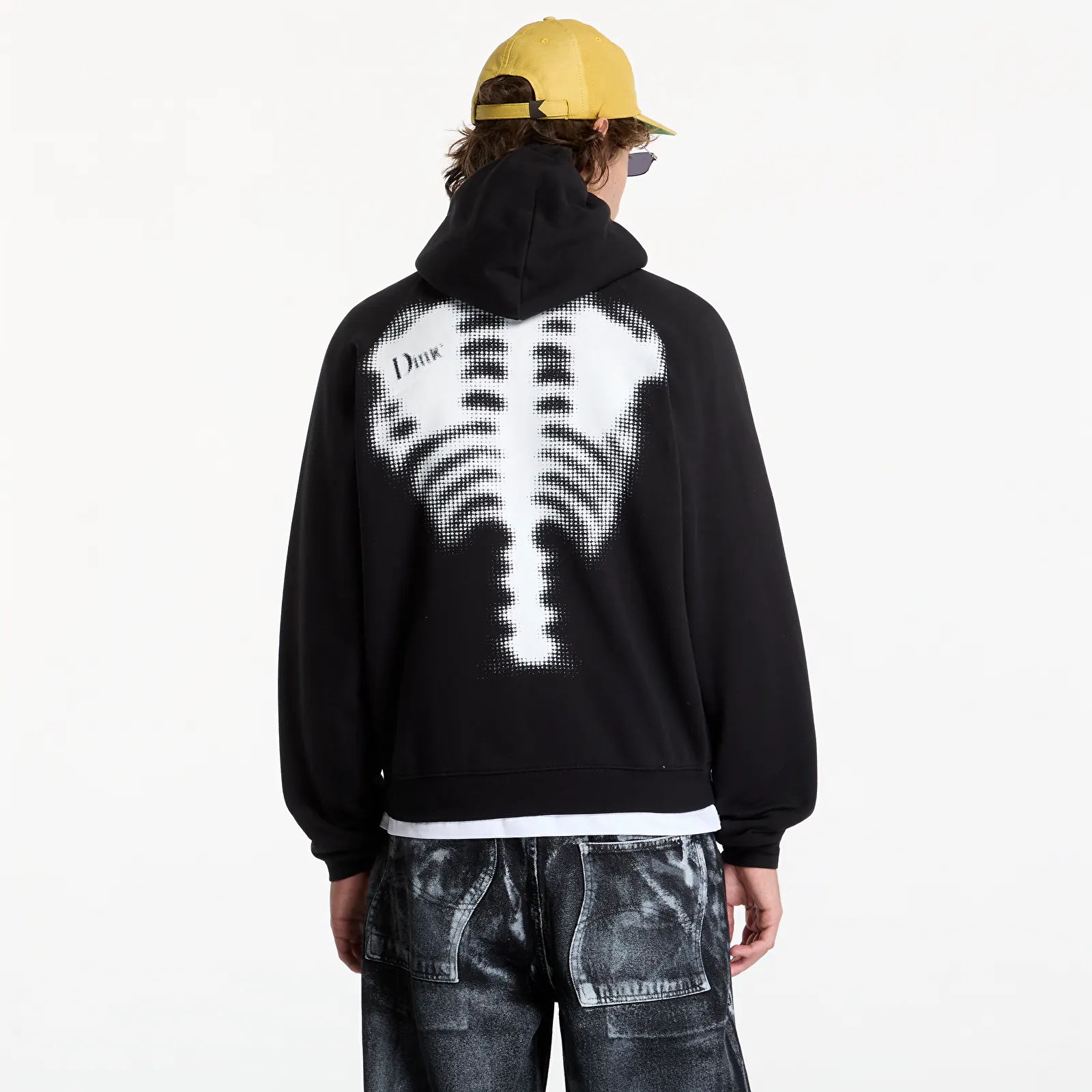 Džemperiai su gobtuvais ir džemperiai Dime Spinal Zip Hoodie UNISEX Black