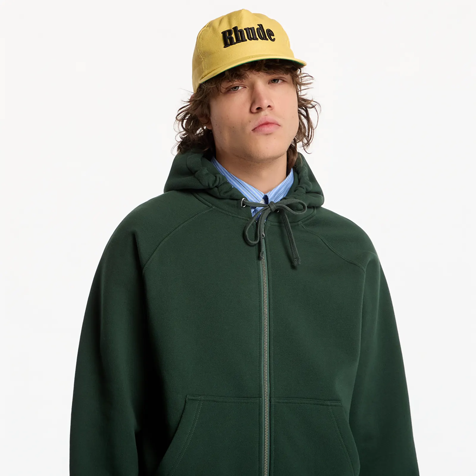 Kapucnis pulóverek és pulcsik Dime Spinal Zip Hoodie UNISEX Mountain Green