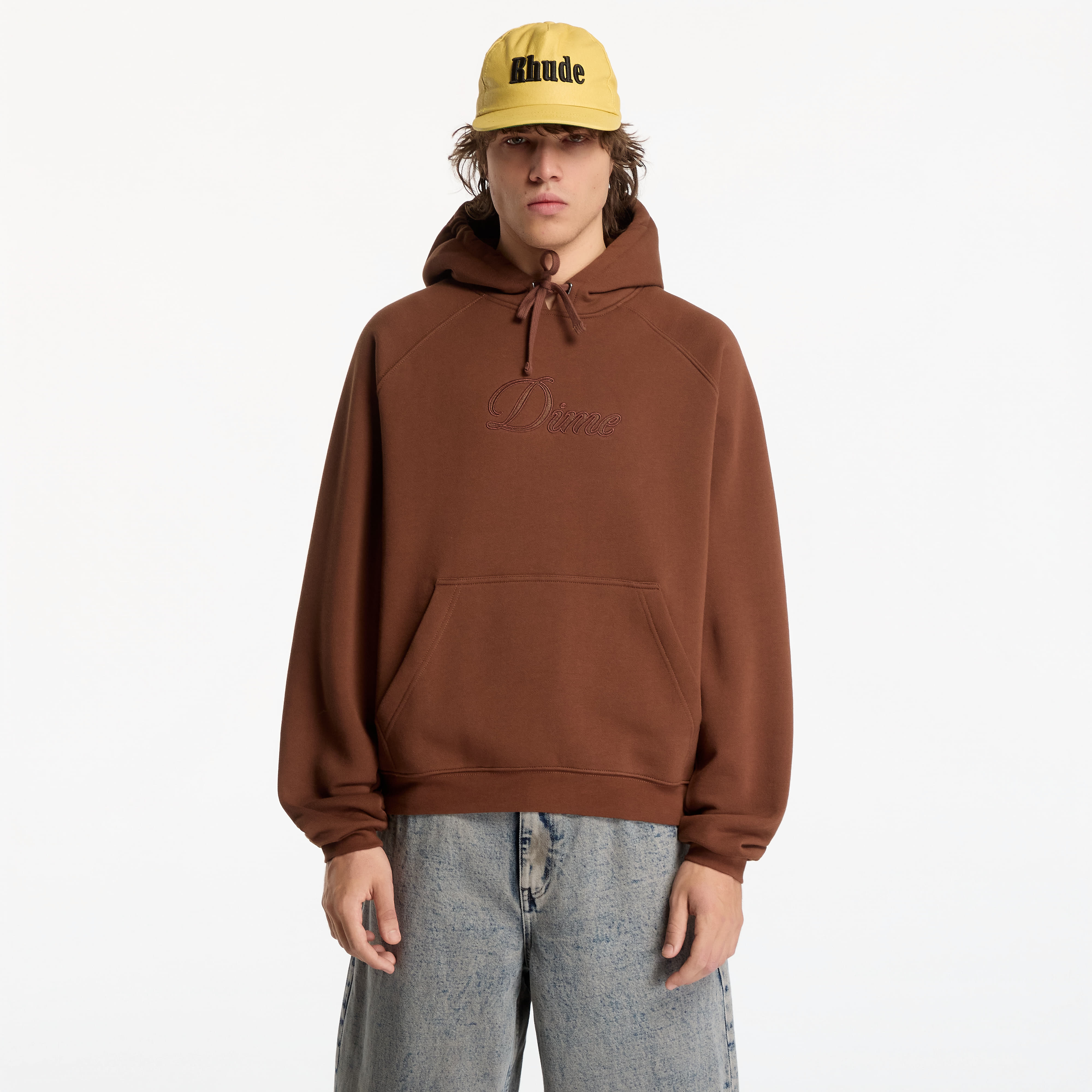 Sweatshirt Dime Cursive Logo Hoodie UNISEX Americano L