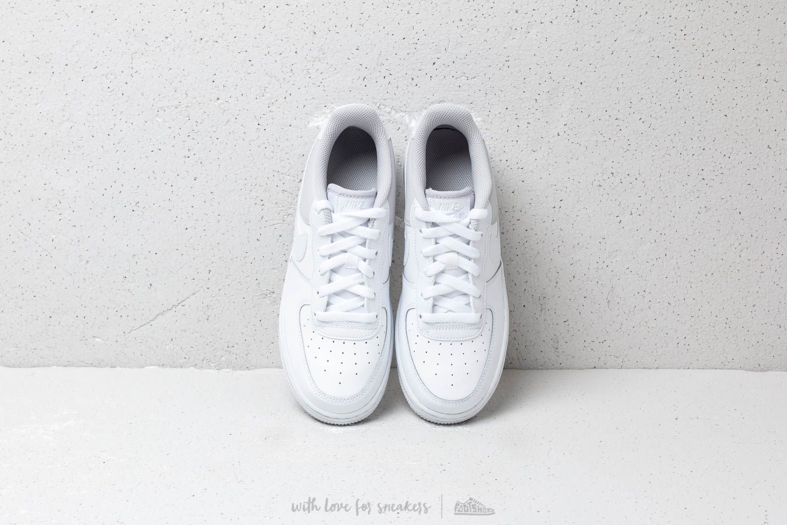 Női cipők Nike Air Force 1 (GS) White/ White-Vast Grey