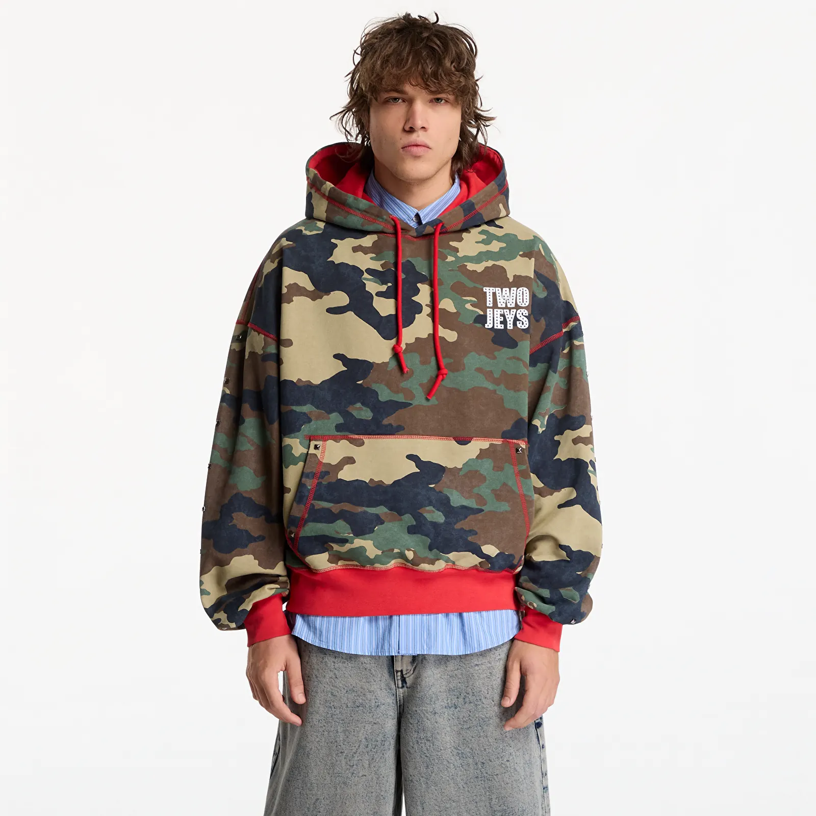 Sweats à capuche homme TwoJeys Cross Camo Hoodie Camo