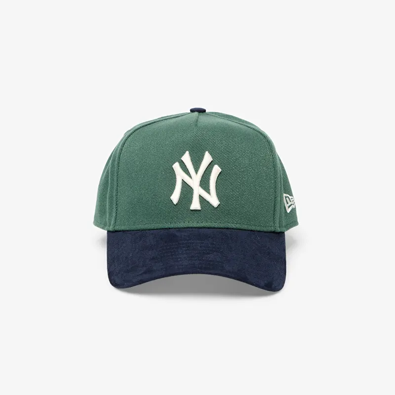 Casquette New Era 9FORTY A-Frame MLB Suede Visor New York Yankees Dark Green