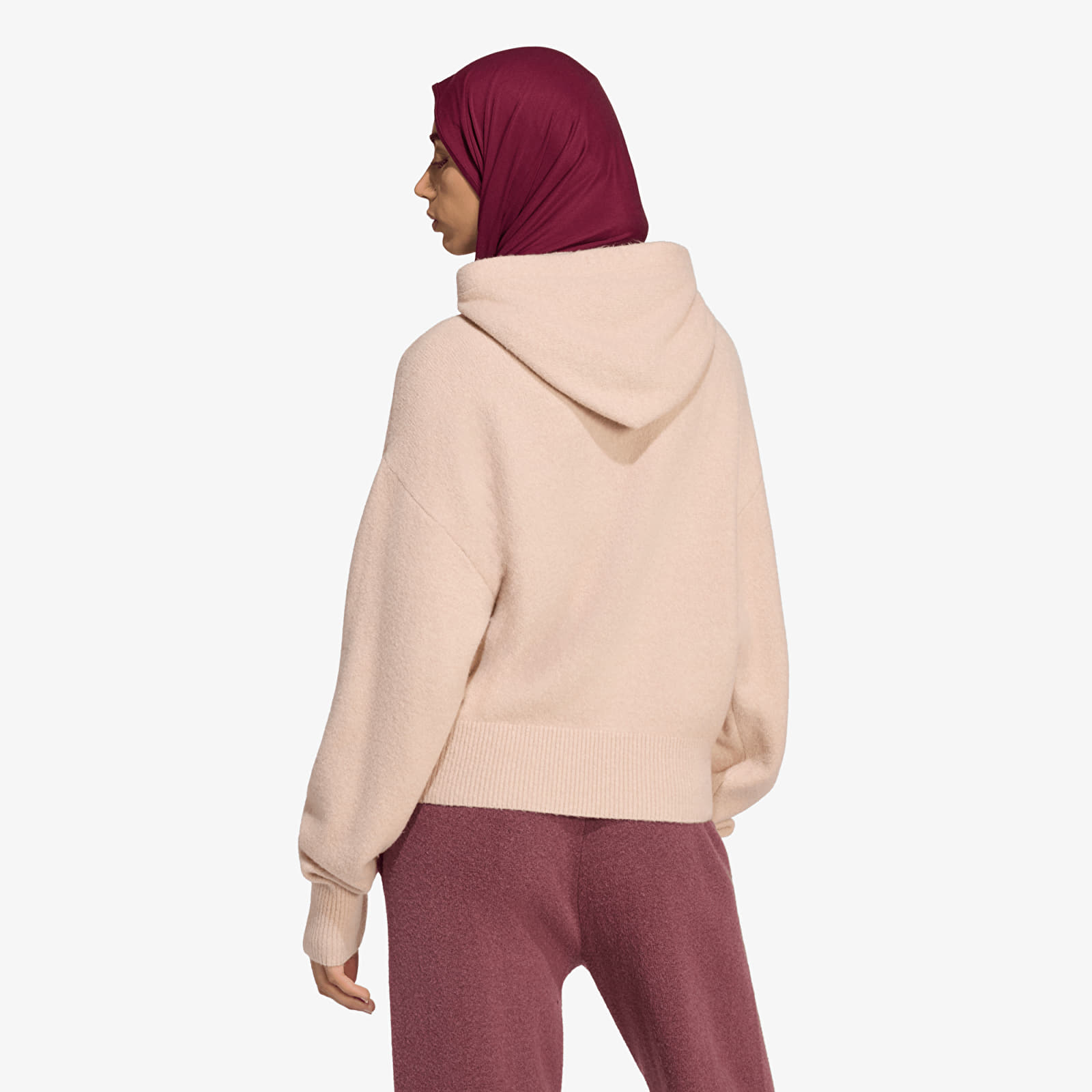Pullover adidas Essentials Knit Hoodie Wonder Taupe