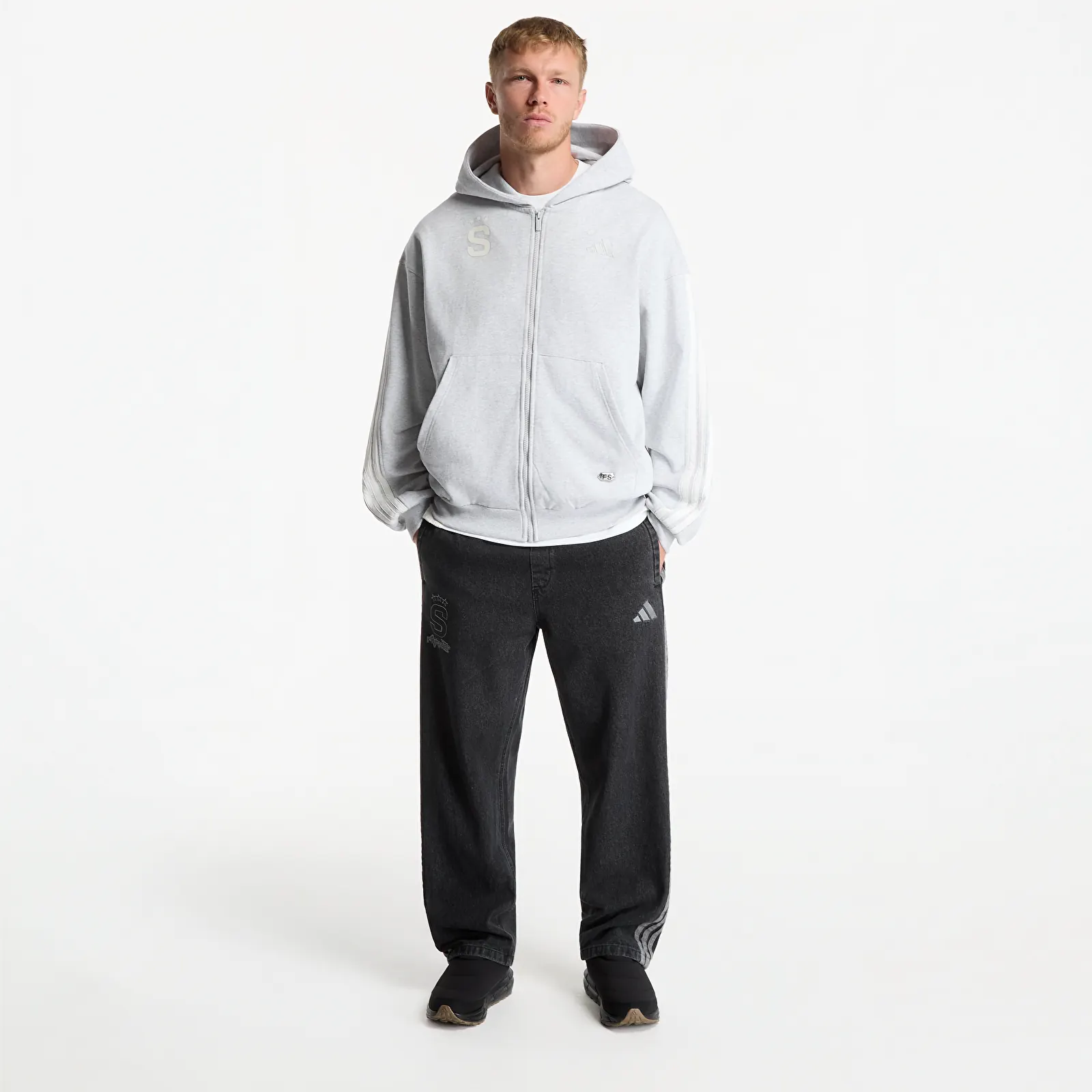 Панталони adidas x FTSHP x AC Sparta Prague Denim Pants Black