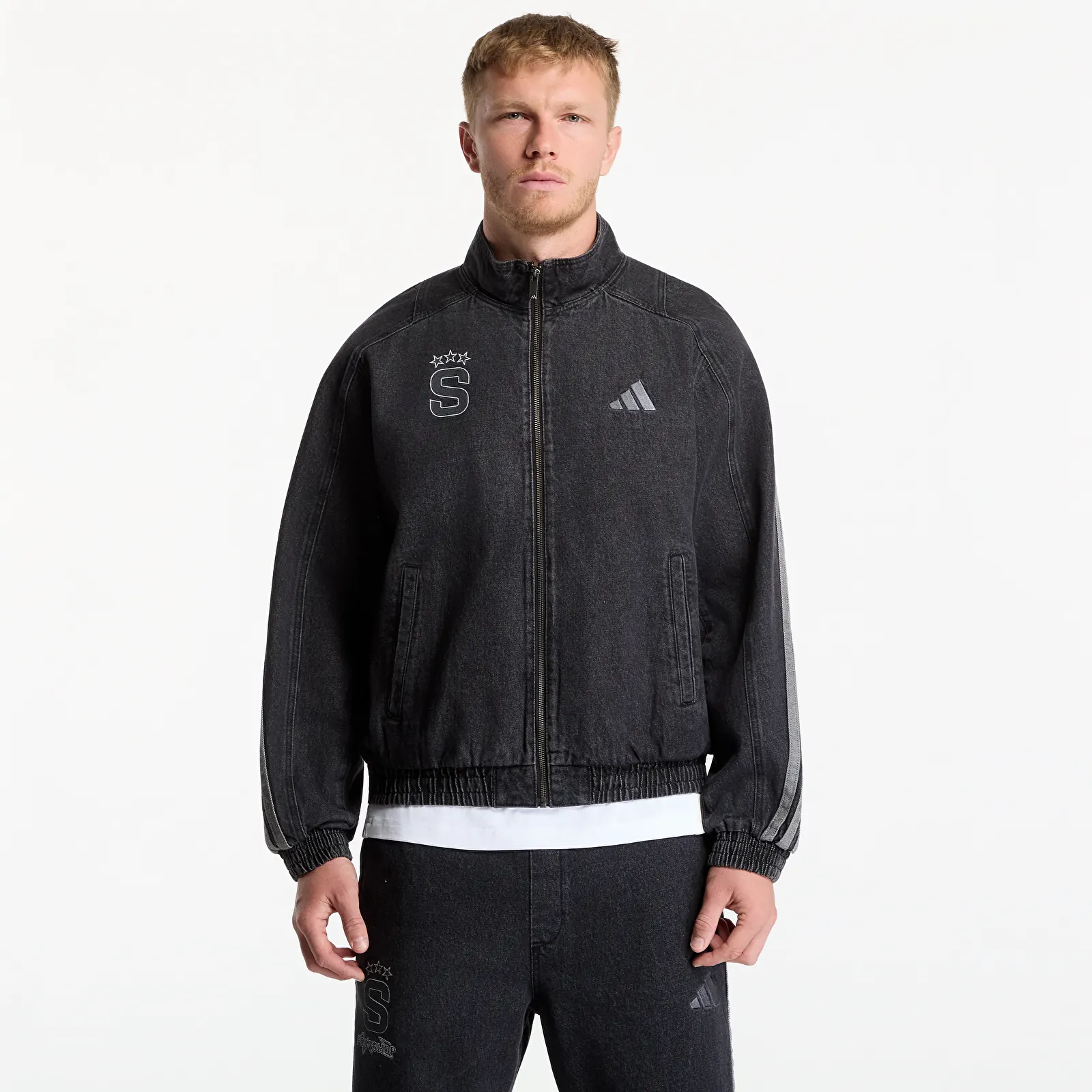 Bundy adidas x FTSHP x AC Sparta Prague Denim Jacket Black
