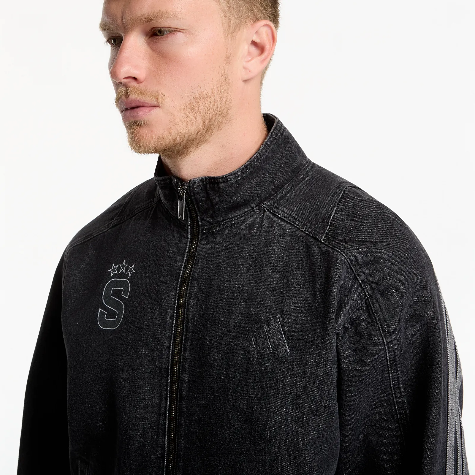 Bundy adidas x FTSHP x AC Sparta Prague Denim Jacket Black