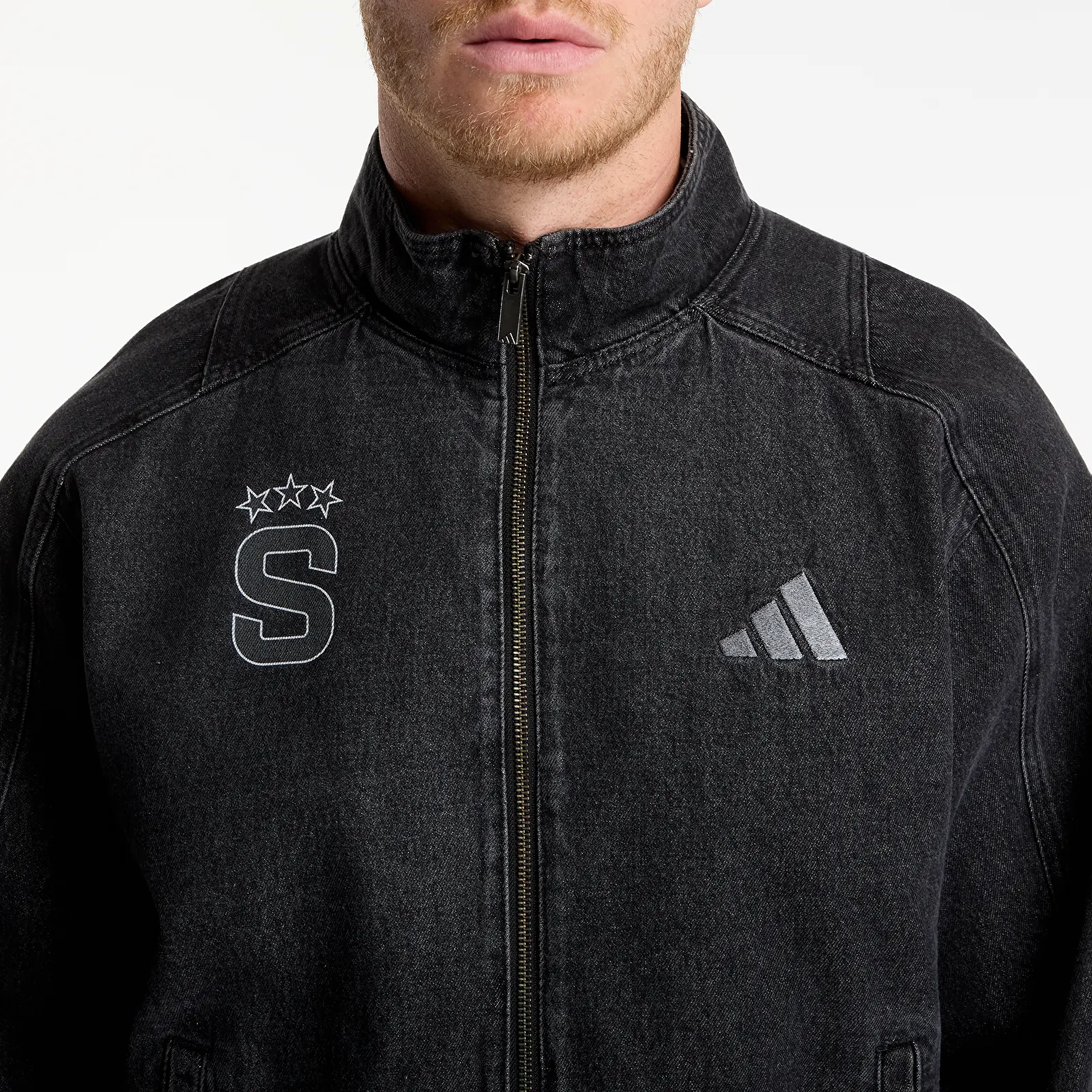 Bundy adidas x FTSHP x AC Sparta Prague Denim Jacket Black