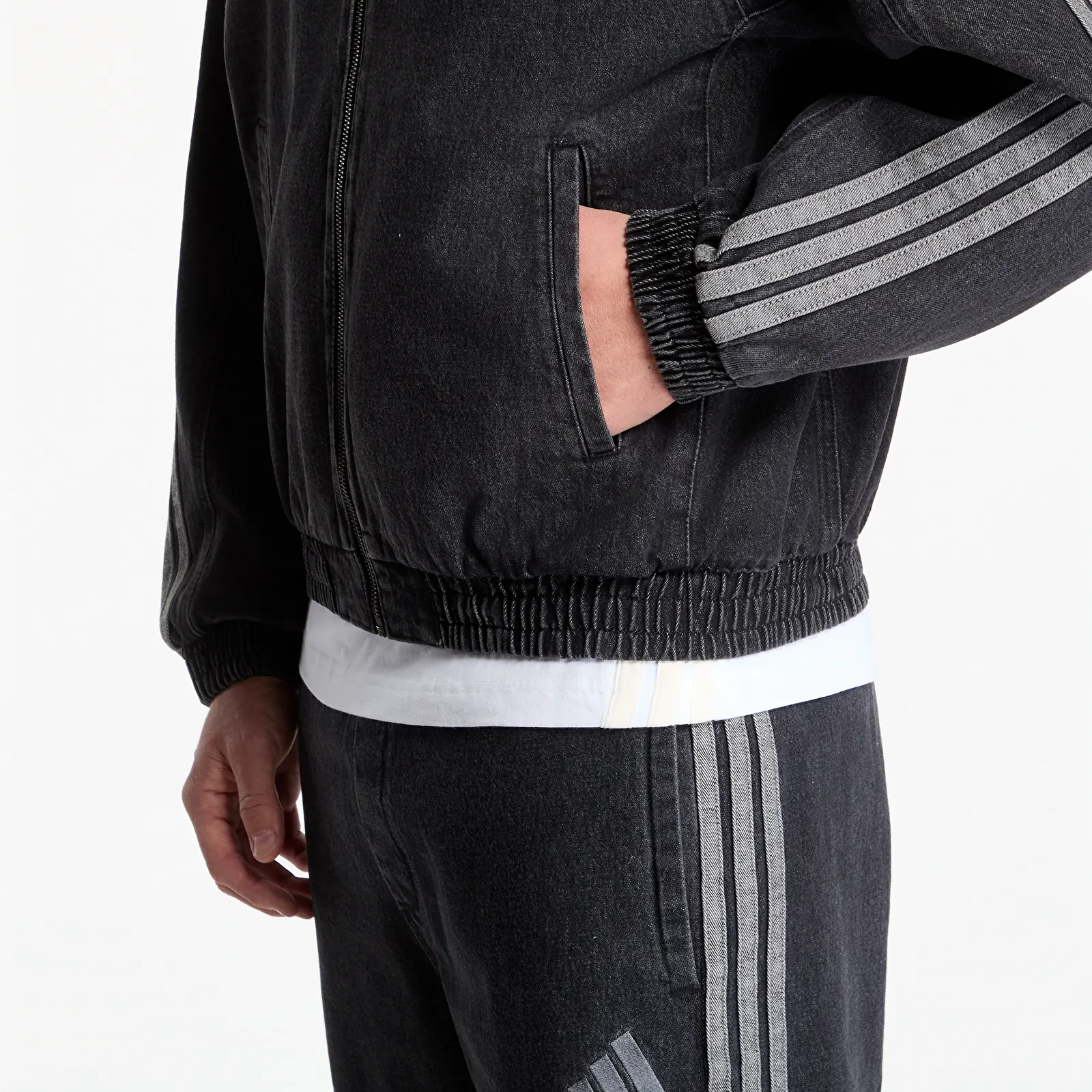 Bundy adidas x FTSHP x AC Sparta Prague Denim Jacket Black