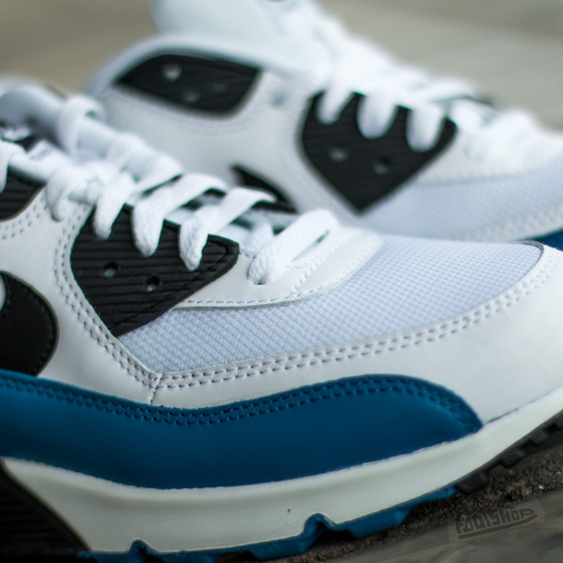 Pánske tenisky a topánky Nike Air Max 90 Essentials White/Black-Military Blue-Neutral Grey